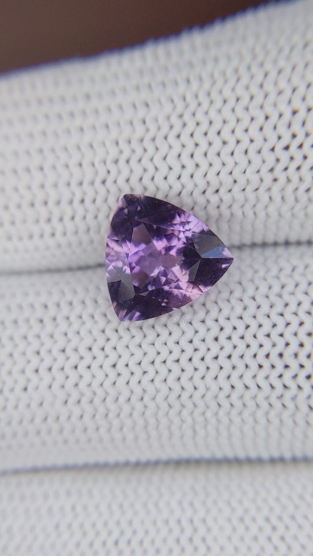 2.62 Ct. Pinkish Purple Amethyst from Ceylon (Sri Lanka) Size Video
