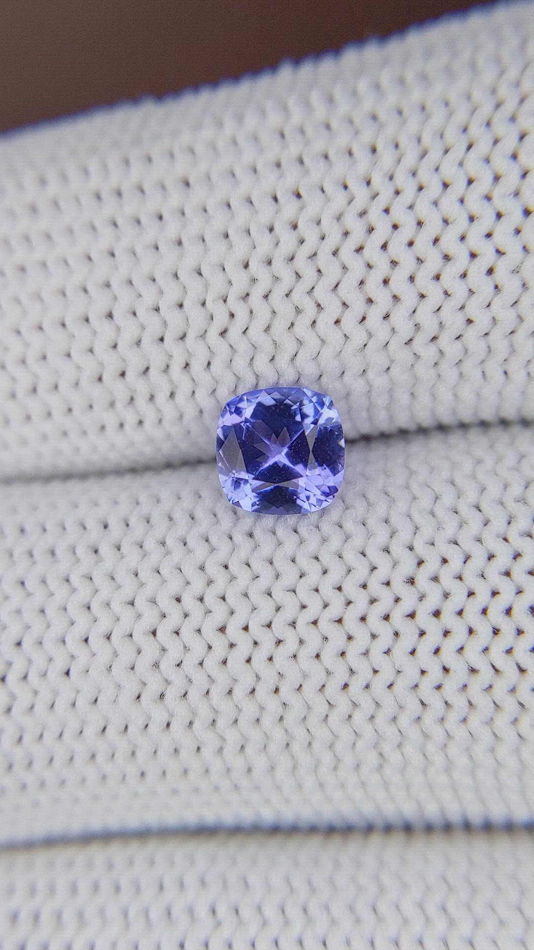 0.80 Ct. Violetish Blue Tanzanite from Tanzania Size Video