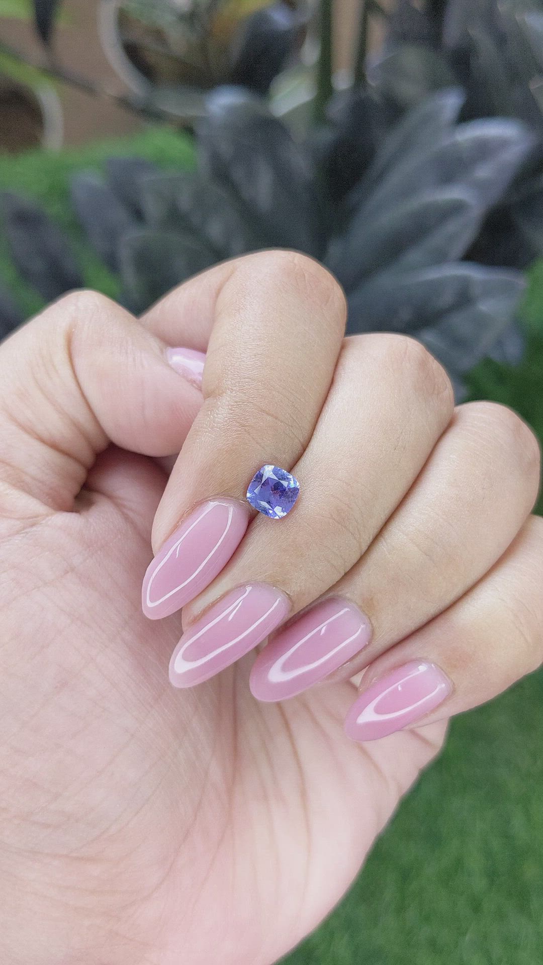 0.80 Ct. Violetish Blue Tanzanite from Tanzania Size Video