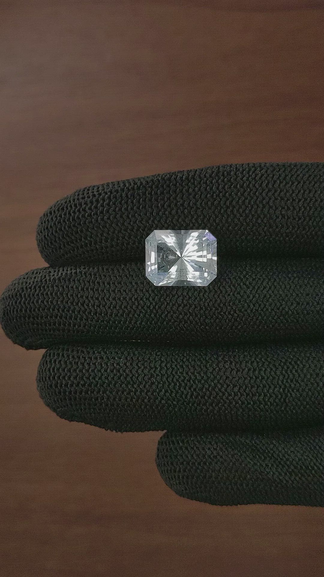 7.43 Ct. Blue Aquamarine from Ceylon (Sri Lanka) Size Video