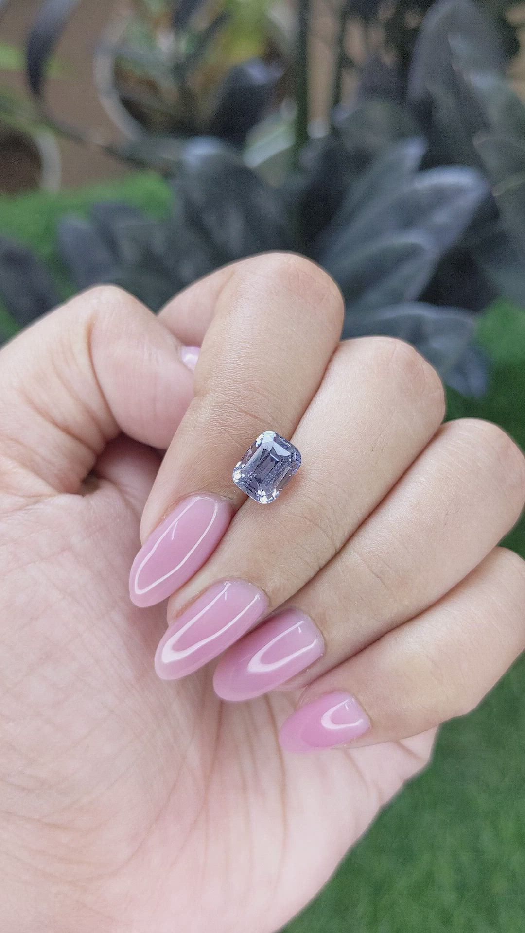 2.40 Ct. Bluish Purple Spinel from Ceylon (Sri Lanka) Size Video