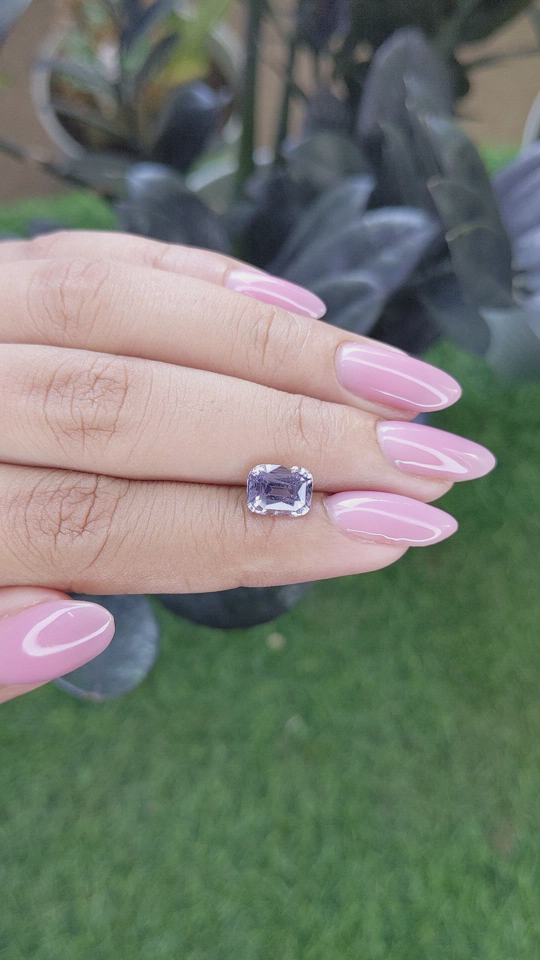 2.40 Ct. Bluish Purple Spinel from Ceylon (Sri Lanka) Size Video
