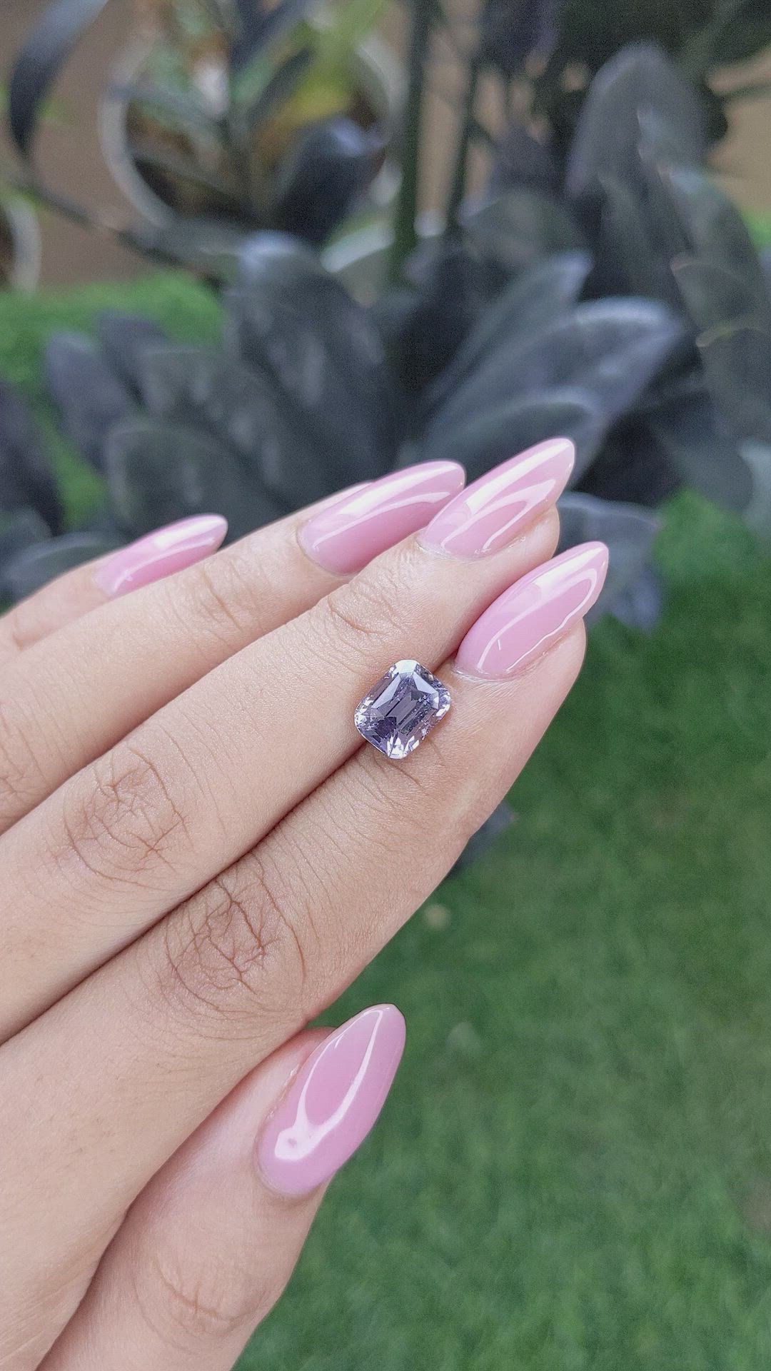 2.40 Ct. Bluish Purple Spinel from Ceylon (Sri Lanka) Size Video