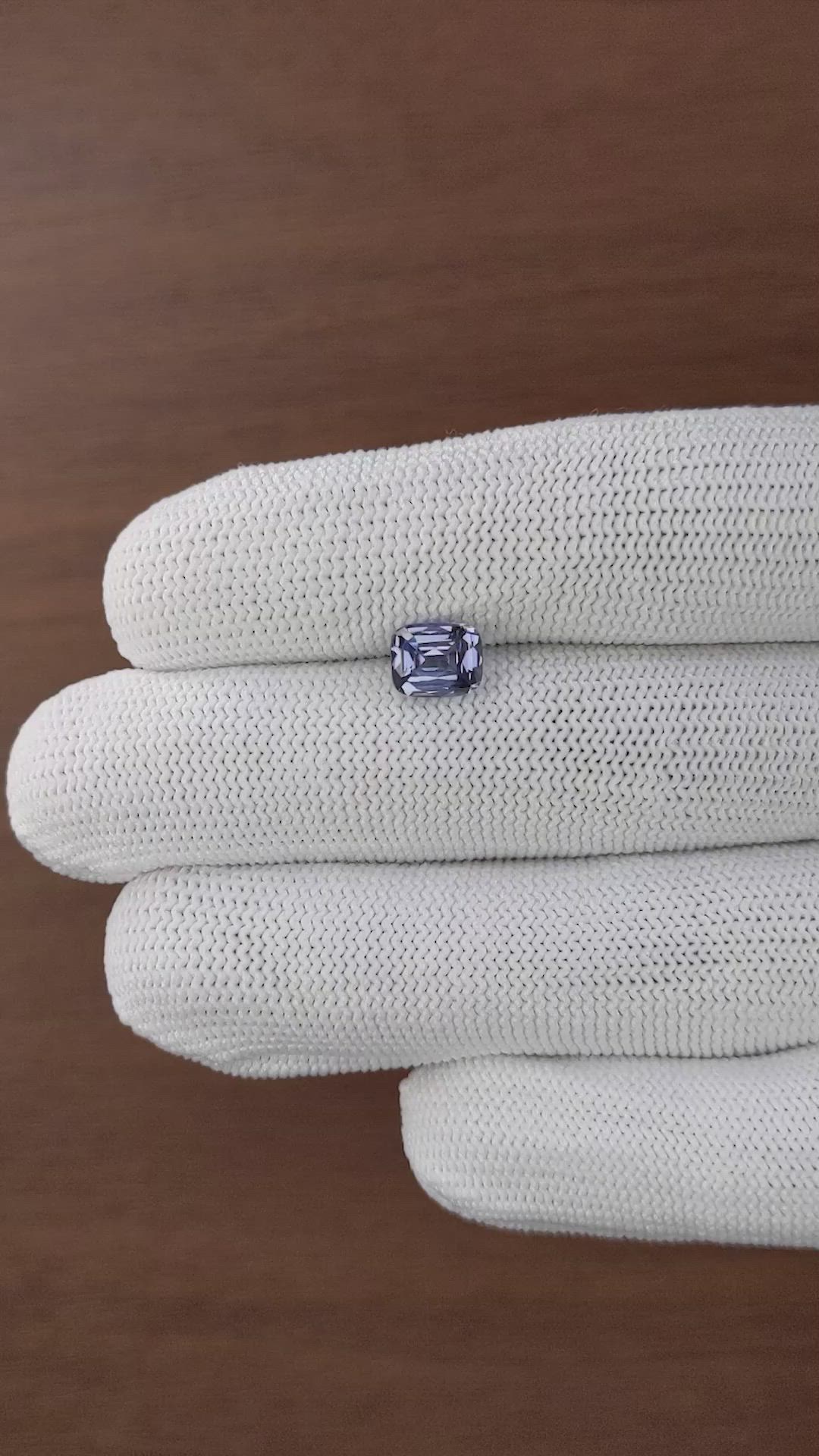 1.97 Ct. Purplish Blue Spinel from Ceylon (Sri Lanka) Size Video