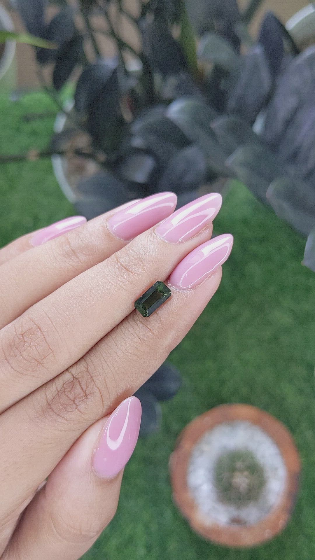1.13 Ct. Green Tourmaline from Africa Size Video