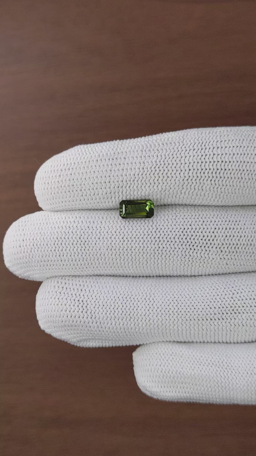1.13 Ct. Green Tourmaline from Africa Size Video