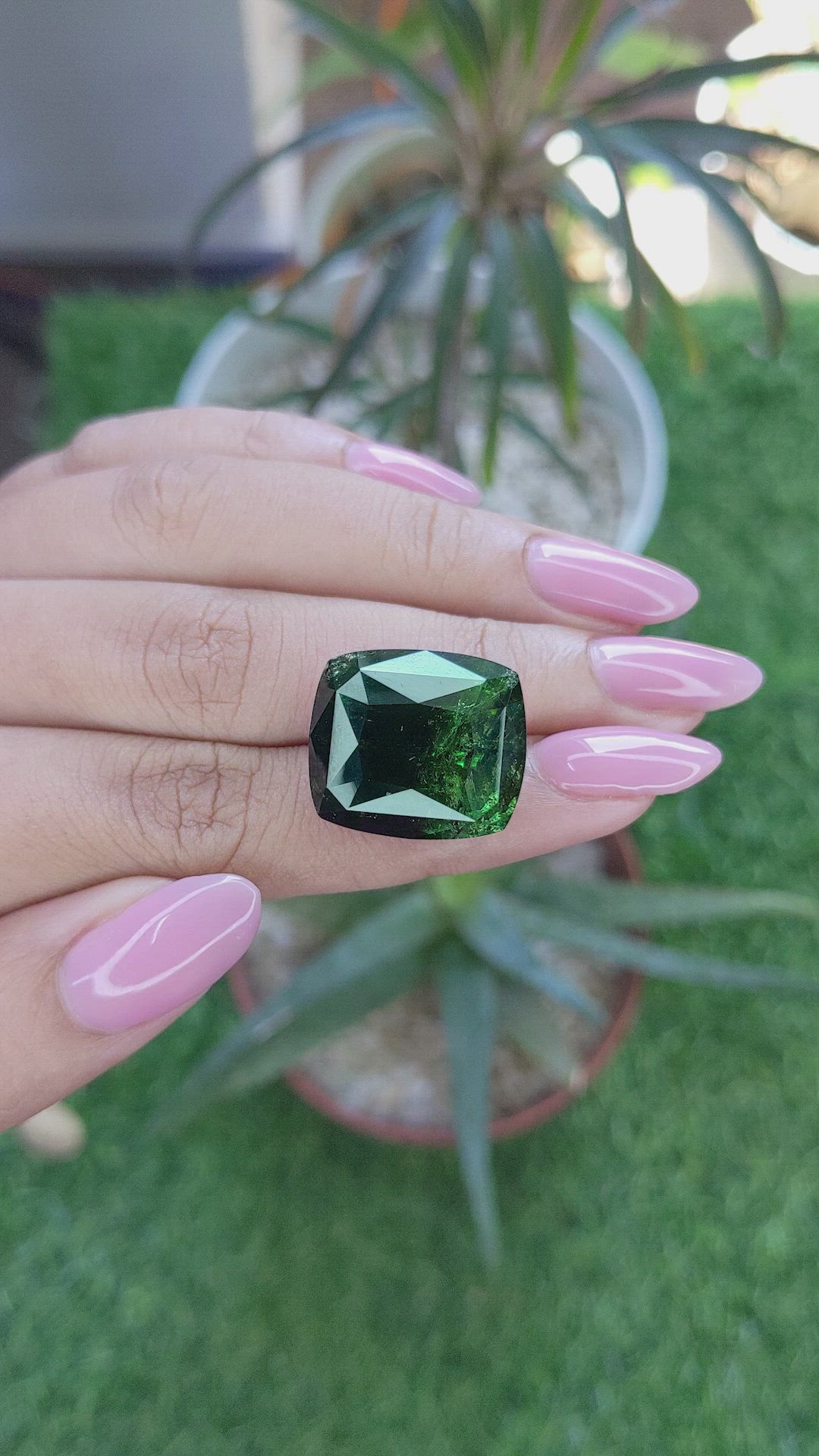 36.95 Ct. Green Tourmaline from Ceylon (Sri Lanka) Size Video