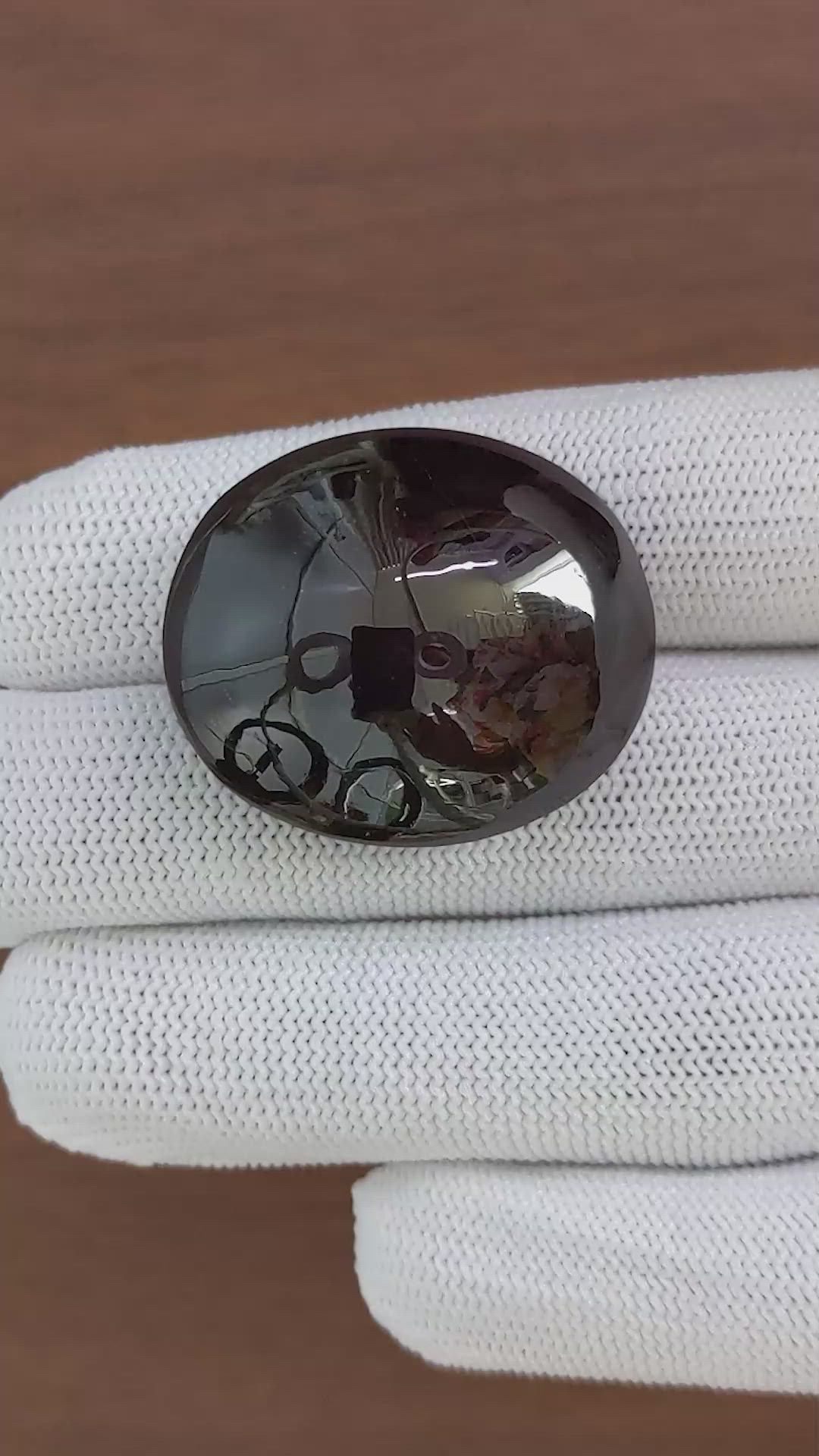 153.56 Ct. Pinkish Purple Star Garnet from Ceylon (Sri Lanka) Size Video