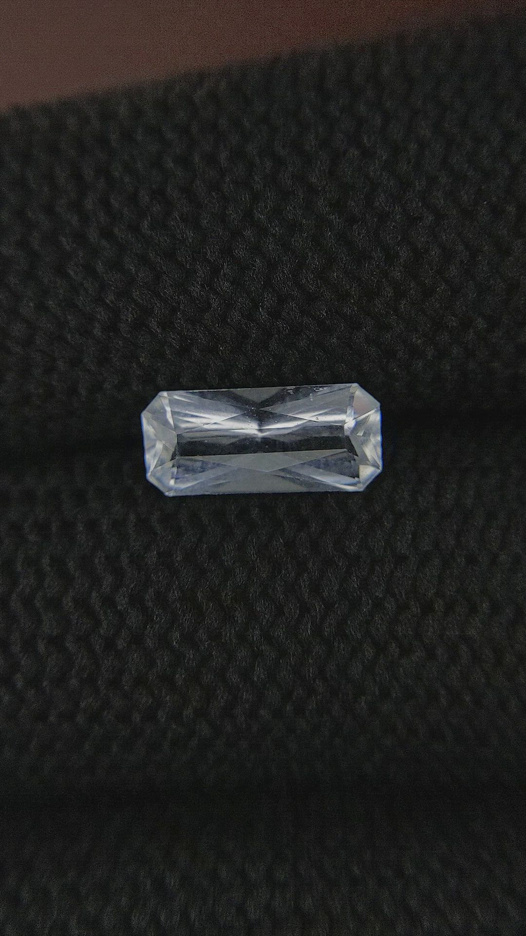 1.36 Ct. Blue Aquamarine from Ceylon (Sri Lanka) Size Video