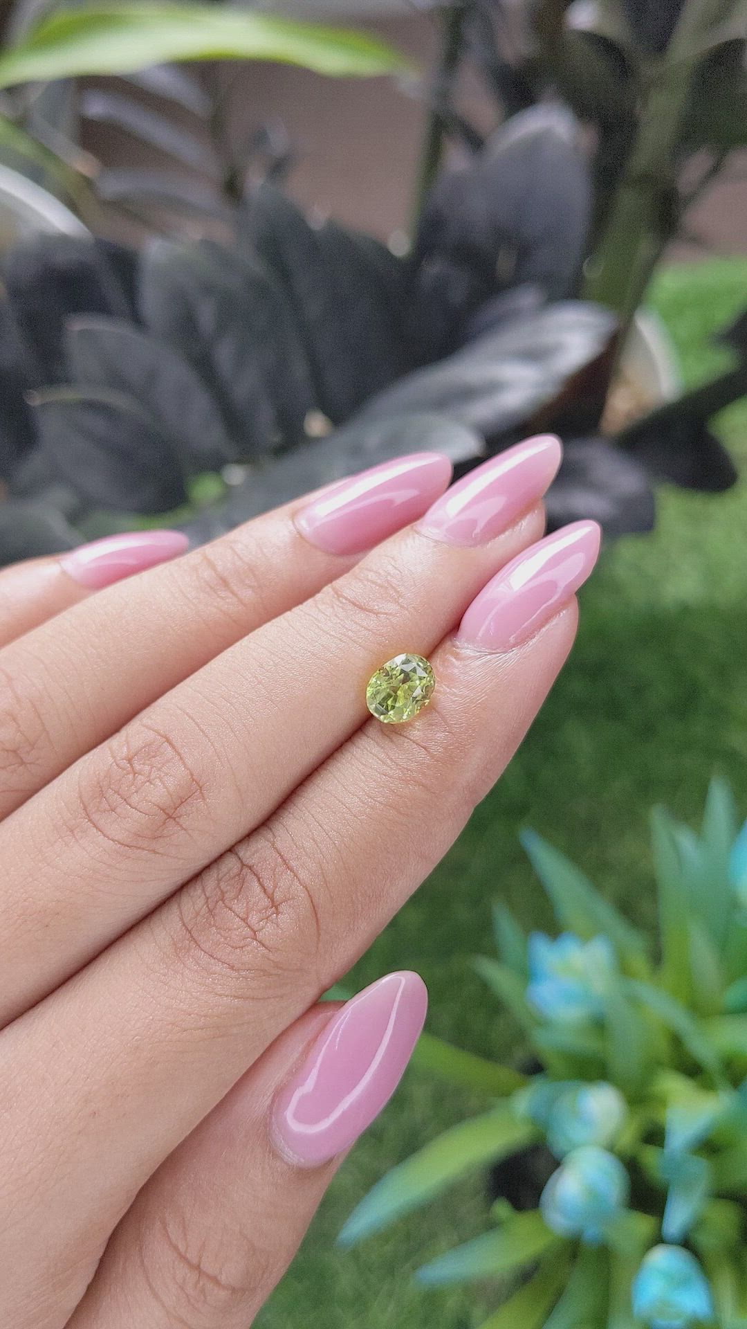 1.55 Ct. Yellowish Green Chrysoberyl from Tanzania Size Video