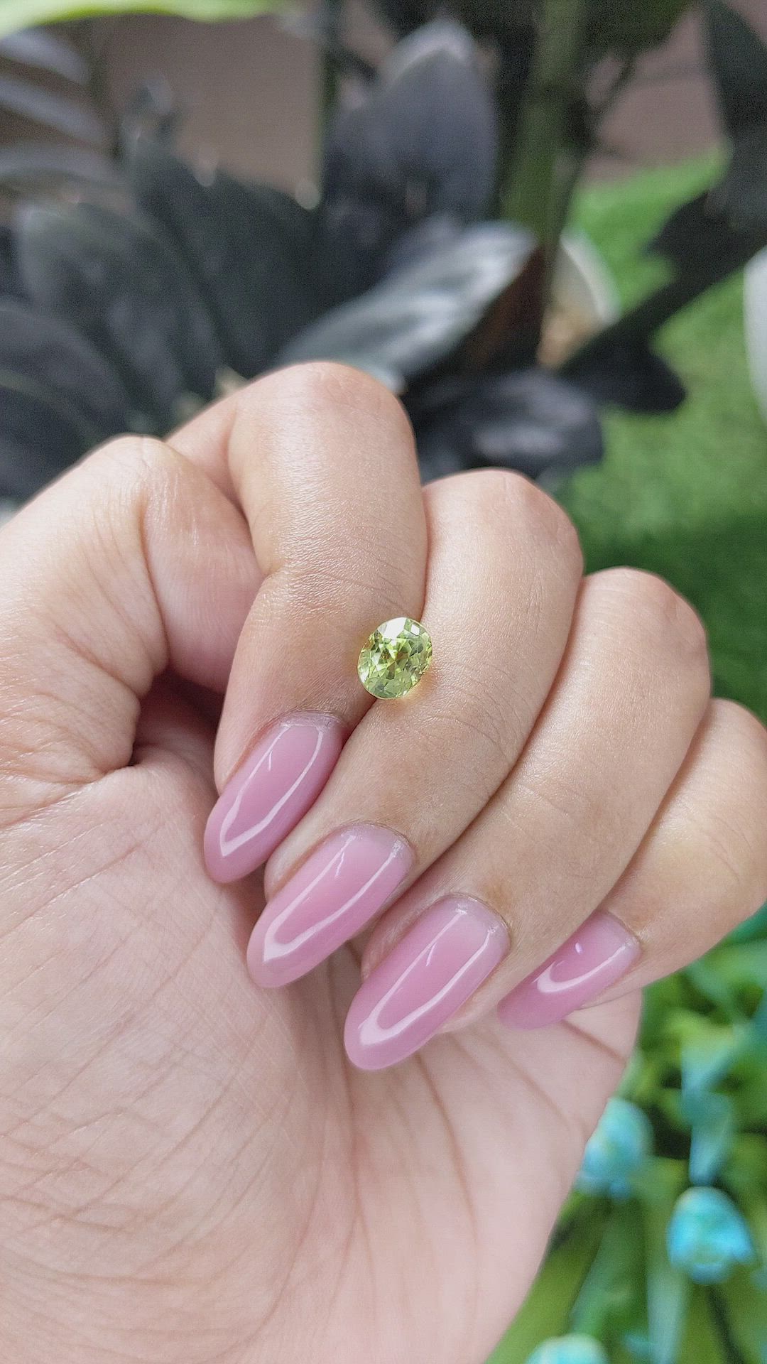 1.55 Ct. Yellowish Green Chrysoberyl from Tanzania Size Video