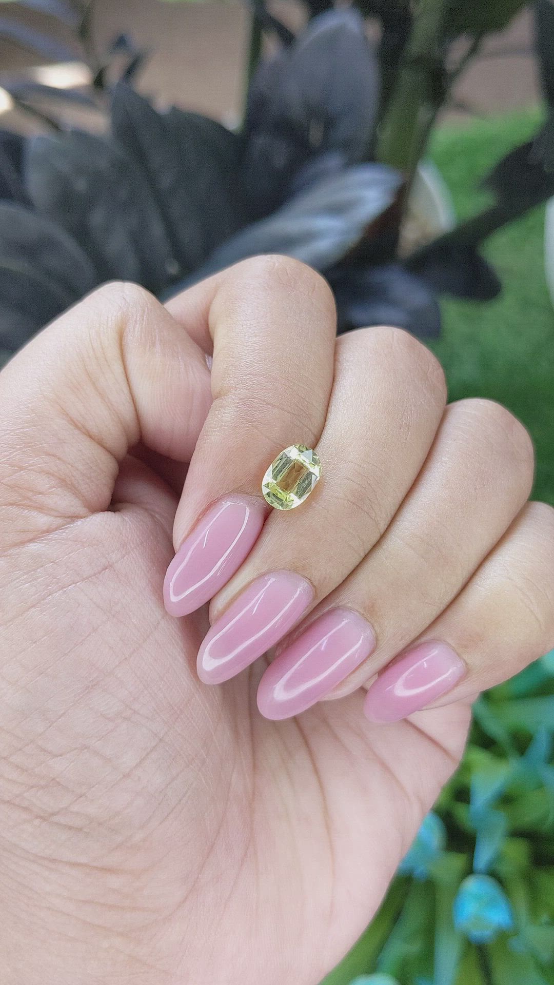 1.60 Ct. Greenish Yellow Chrysoberyl from Tanzania Size Video