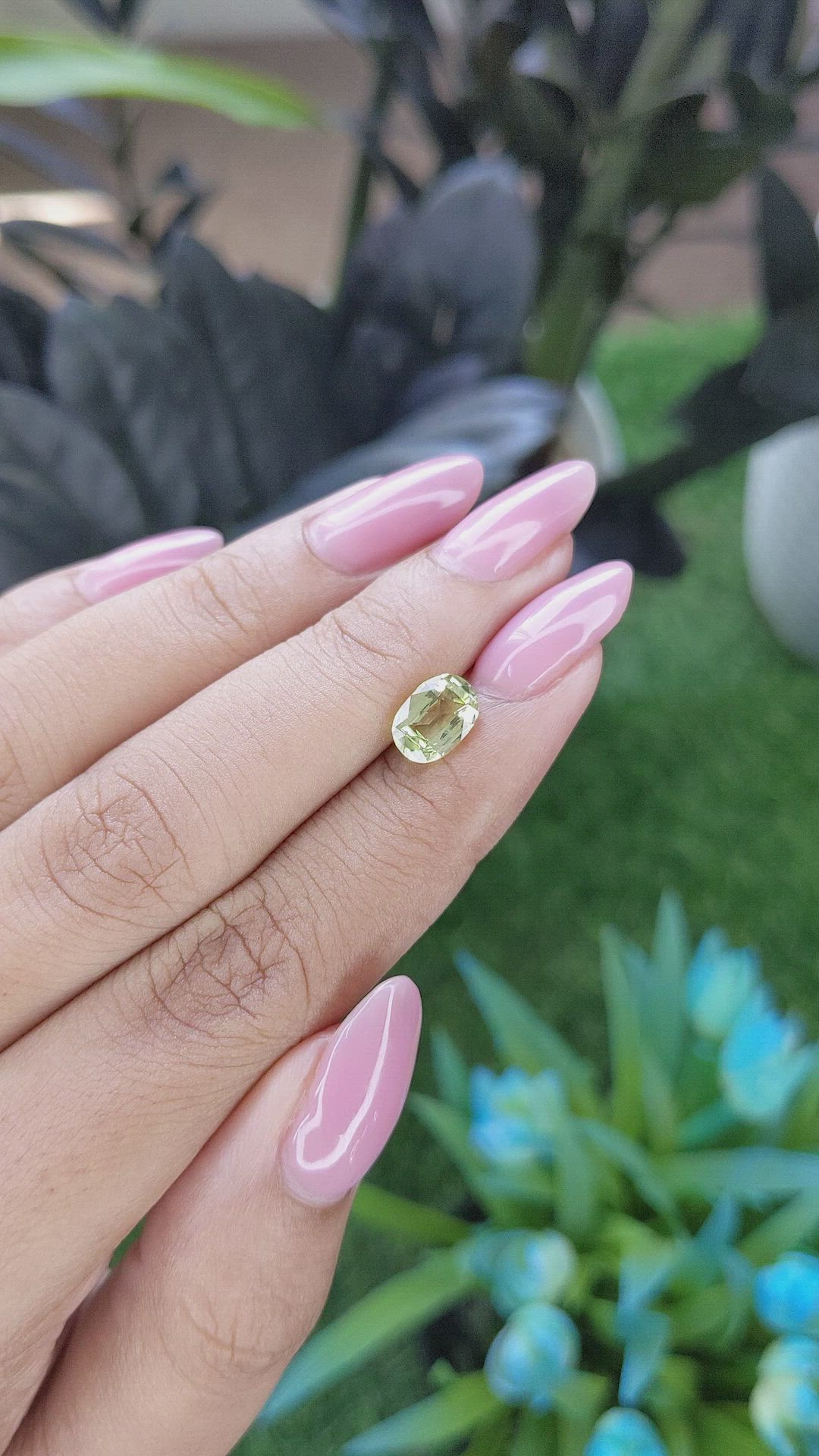 1.60 Ct. Greenish Yellow Chrysoberyl from Tanzania Size Video
