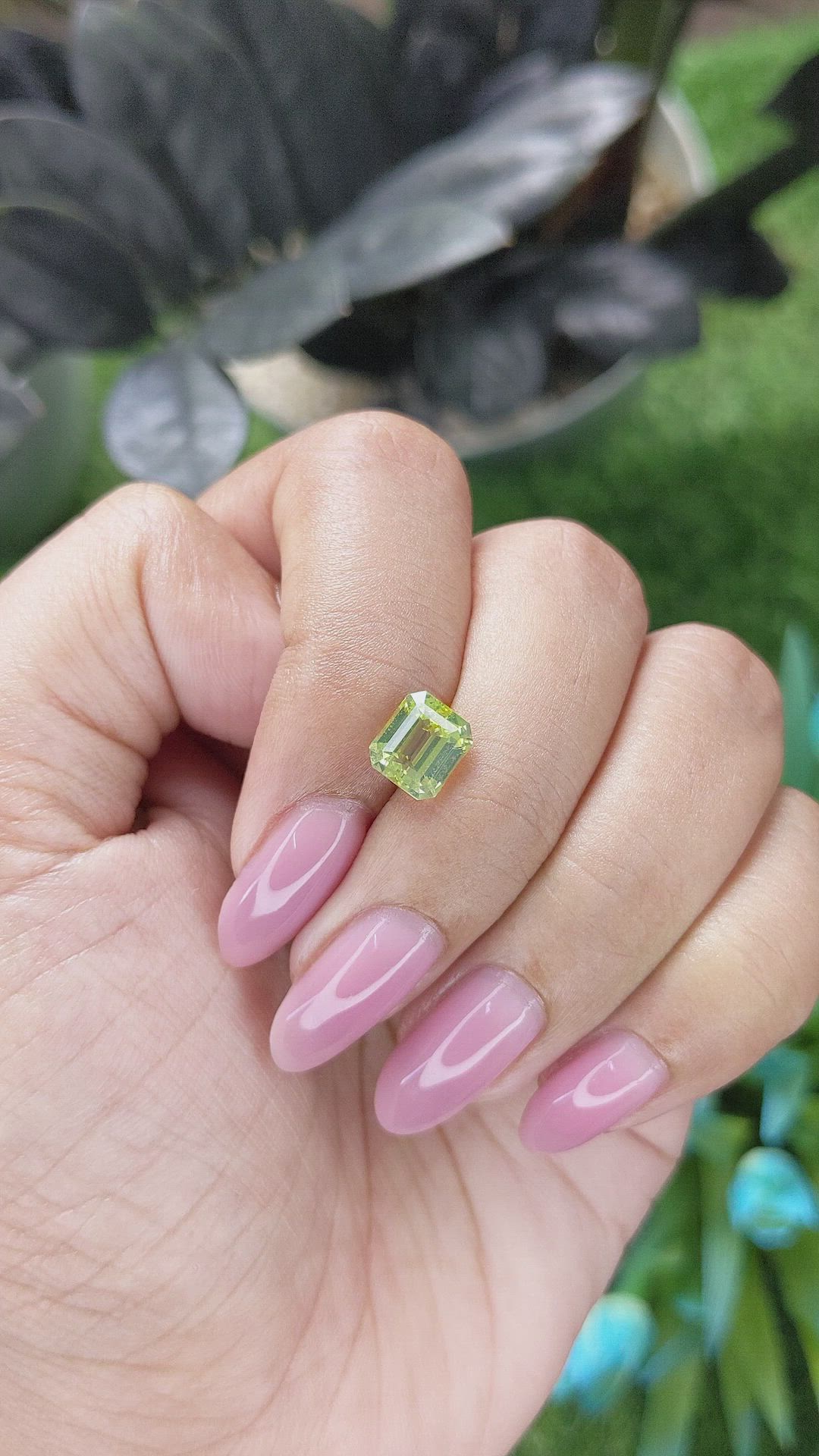 2.48 Ct. Yellowish Green Chrysoberyl from Tanzania Size Video