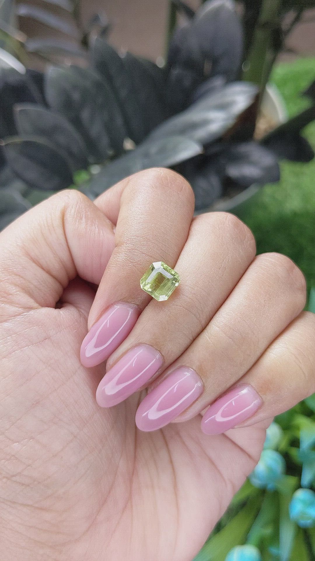 2.82 Ct. Yellowish Green Chrysoberyl from Tanzania Size Video