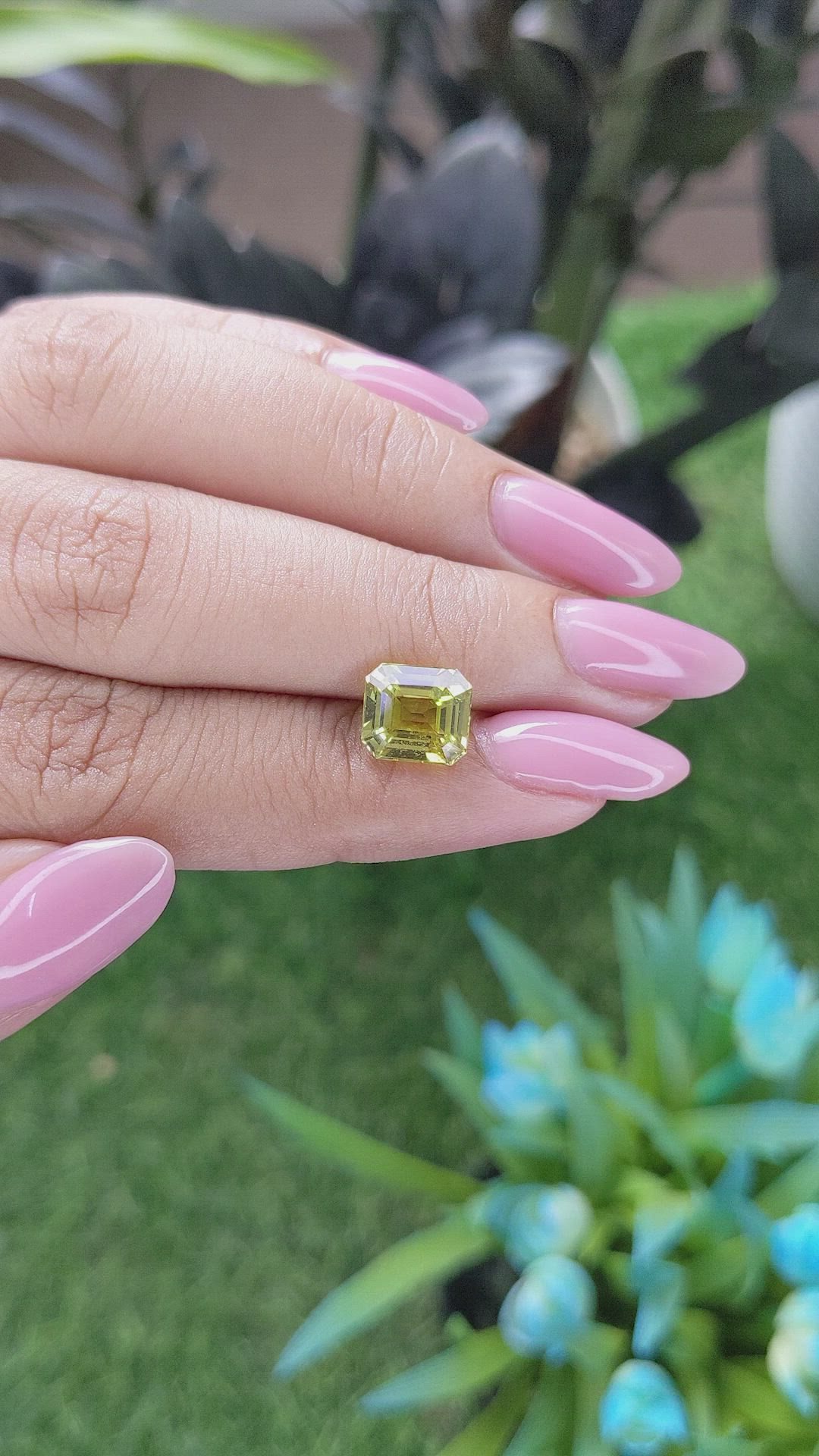 3.04 Ct. Greenish Yellow Chrysoberyl from Tanzania Size Video