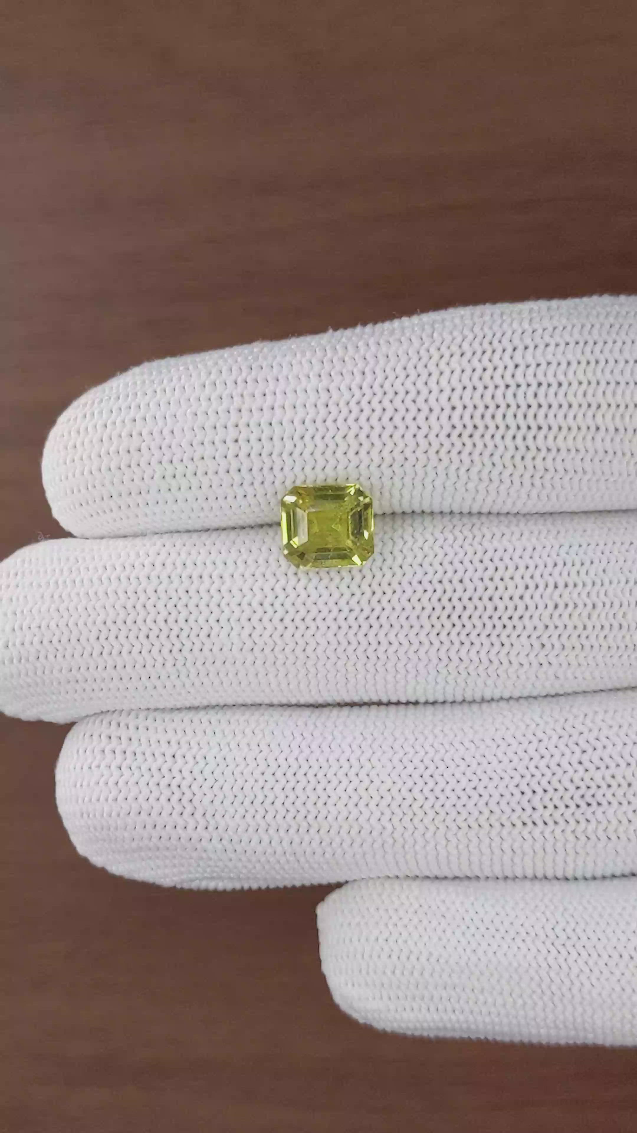 3.04 Ct. Greenish Yellow Chrysoberyl from Tanzania Size Video