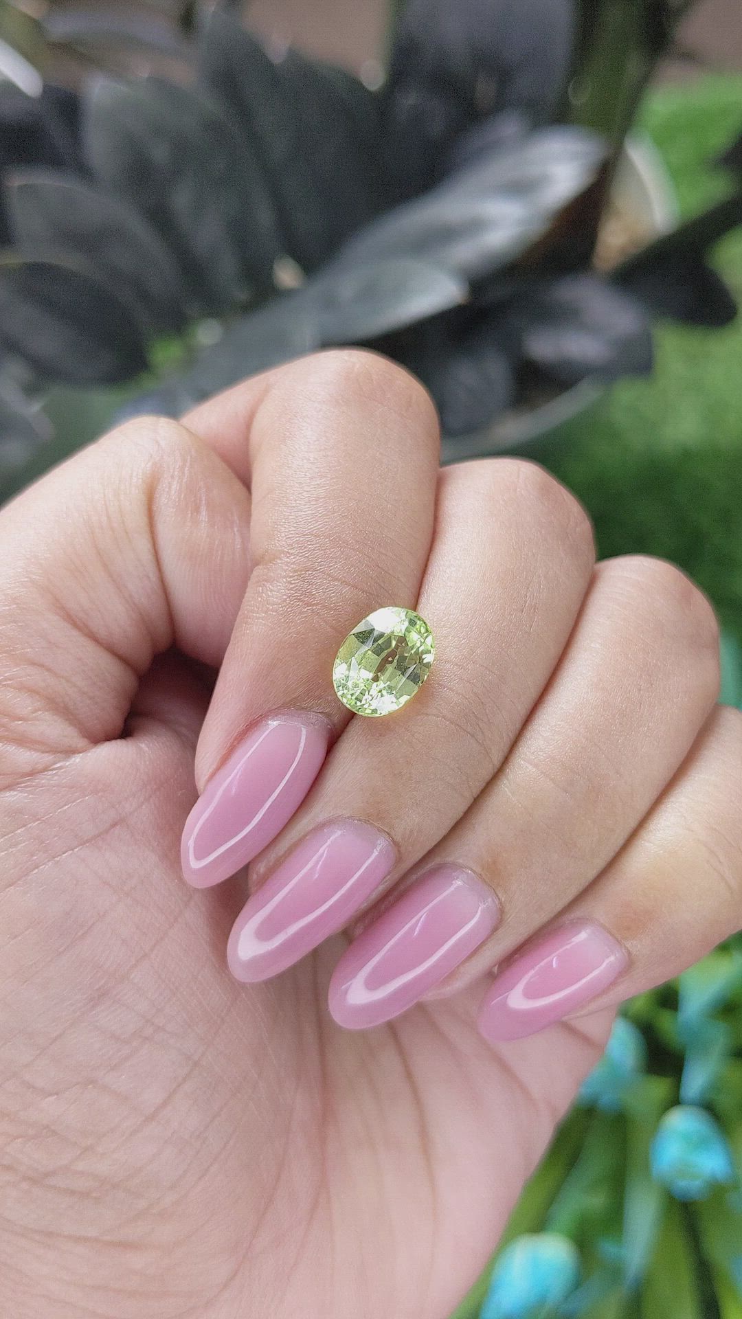3.16 Ct. Yellowish Green Chrysoberyl from Tanzania Size Video