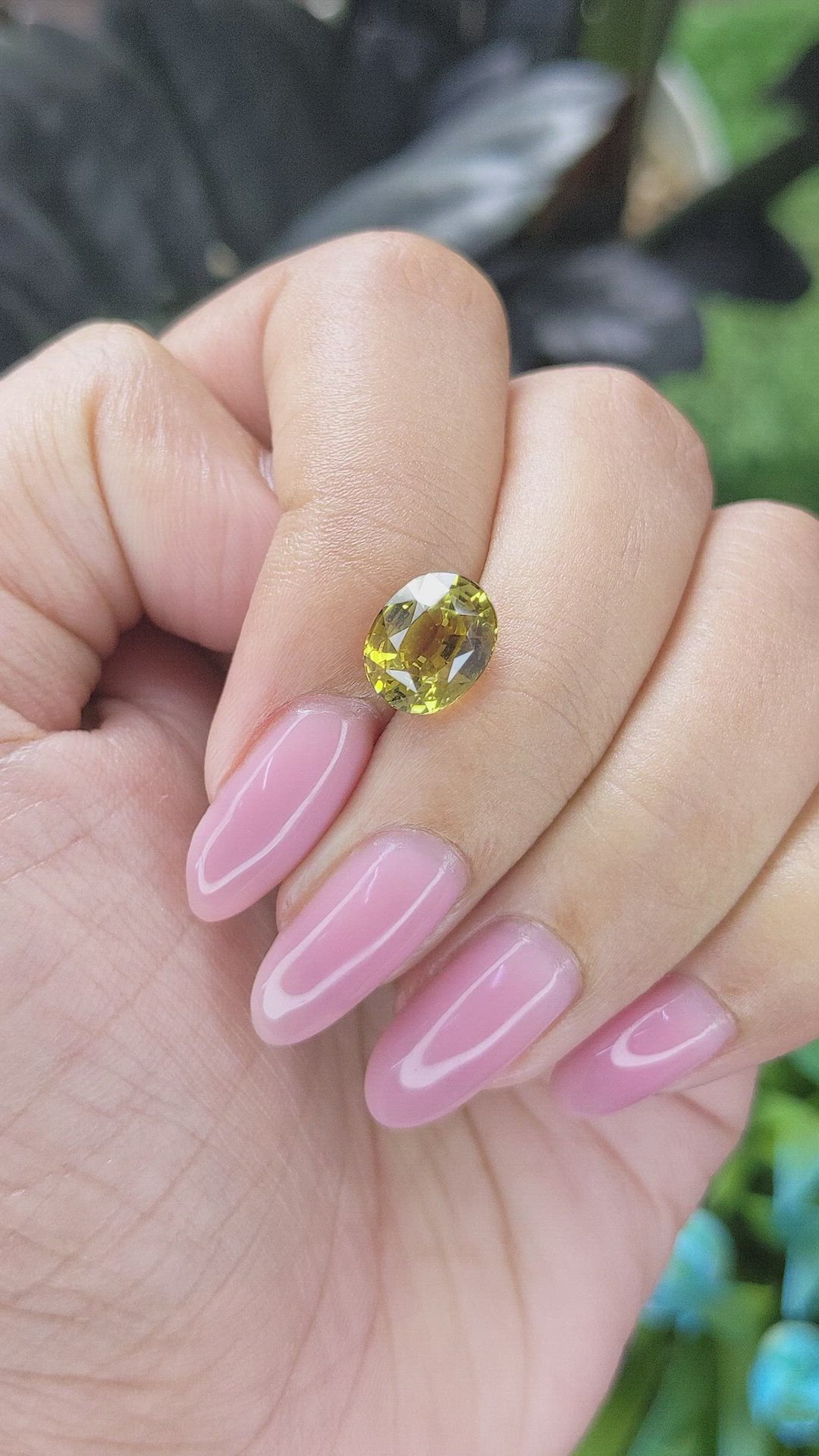 3.27 Ct. Greenish Yellow Chrysoberyl from Tanzania Size Video