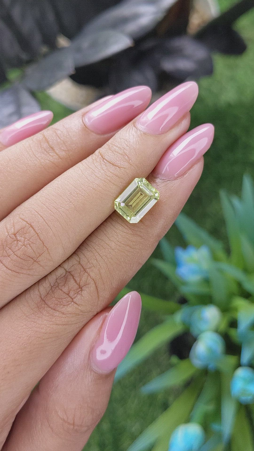 3.32 Ct. Yellowish Green Chrysoberyl from Tanzania Size Video