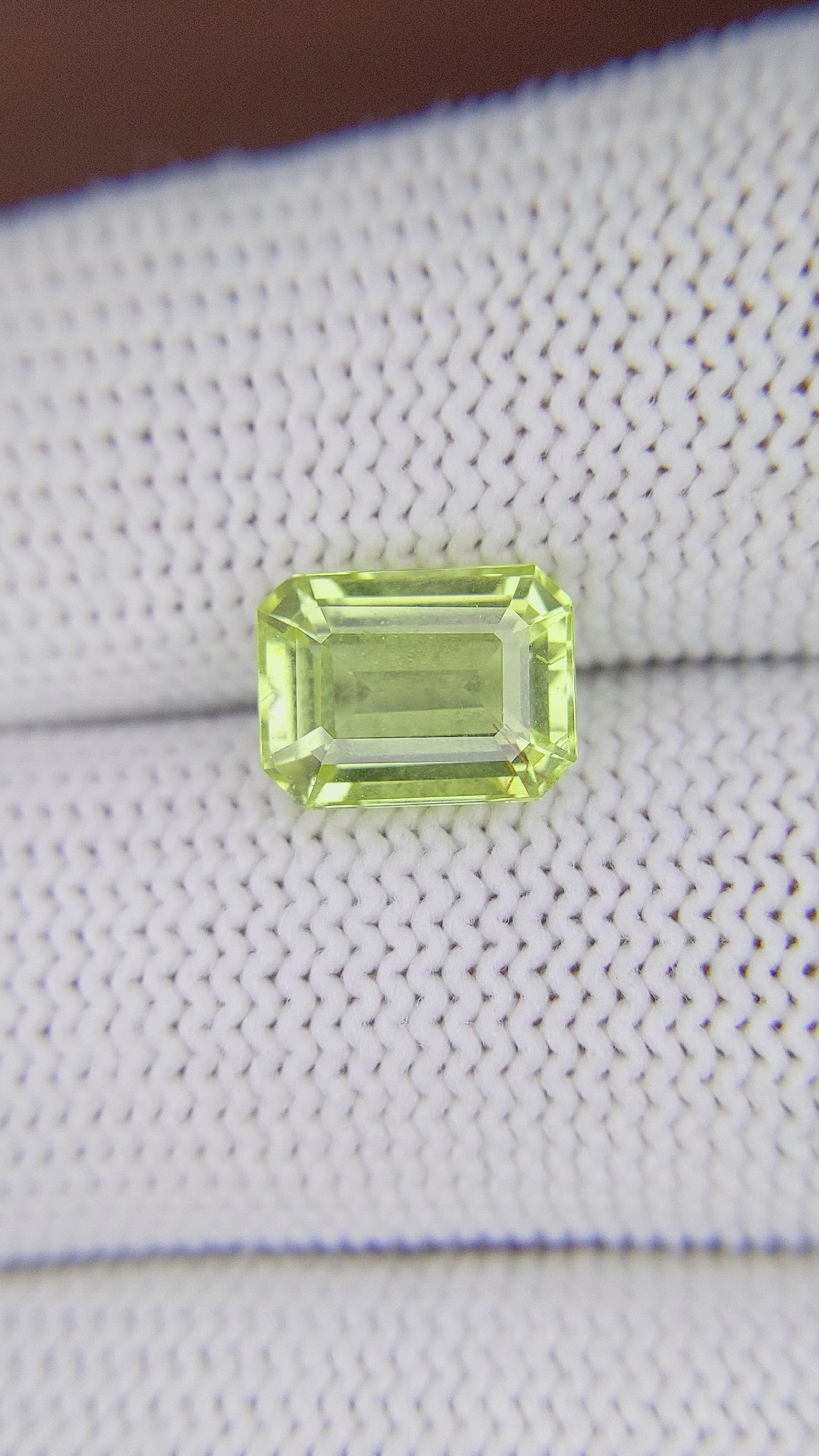 3.32 Ct. Yellowish Green Chrysoberyl from Tanzania Size Video