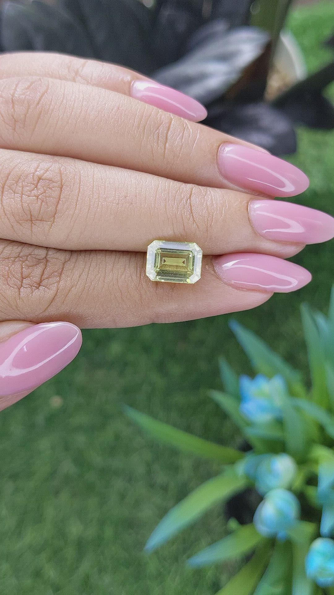 3.32 Ct. Yellowish Green Chrysoberyl from Tanzania Size Video