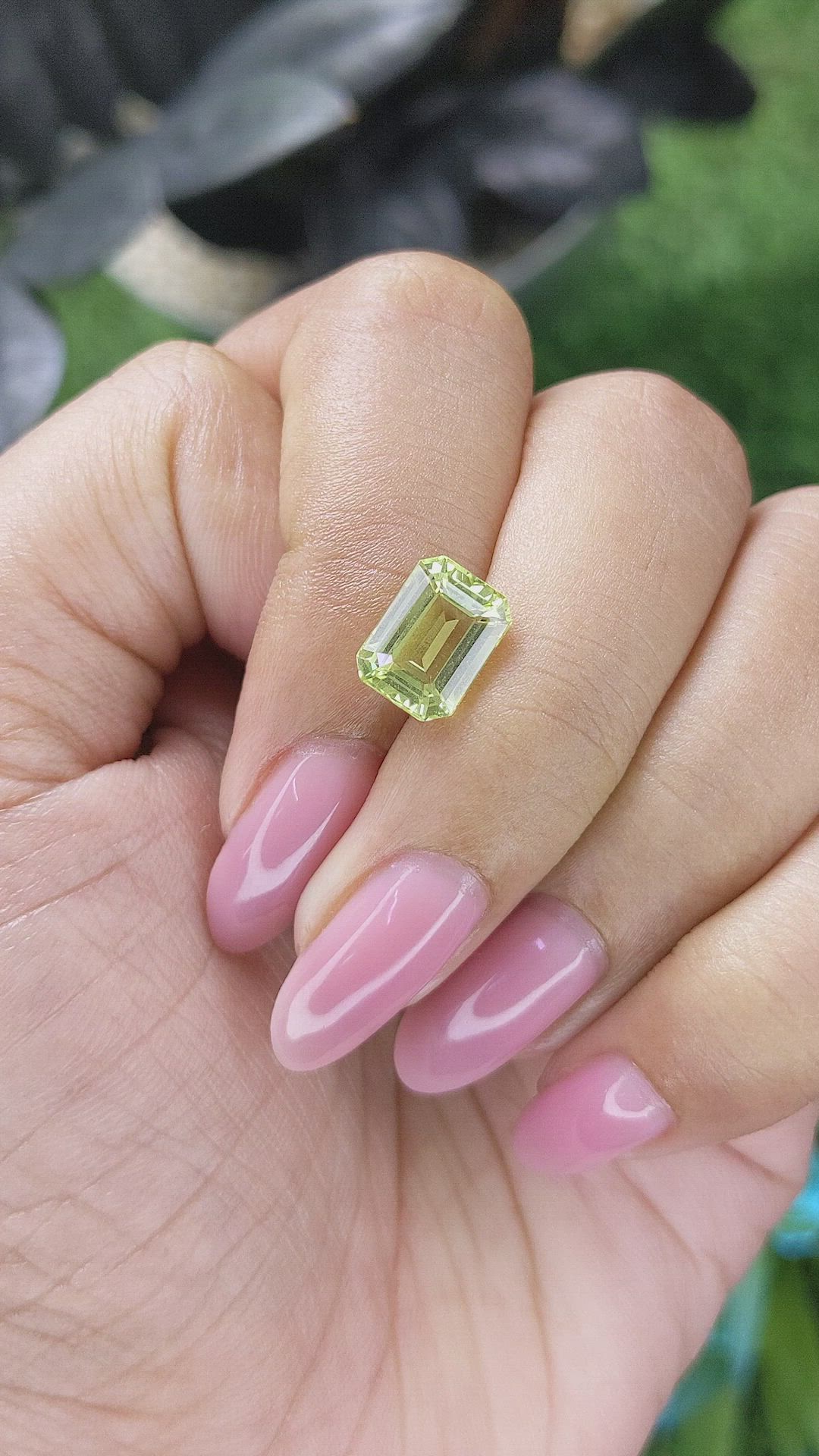 3.32 Ct. Yellowish Green Chrysoberyl from Tanzania Size Video