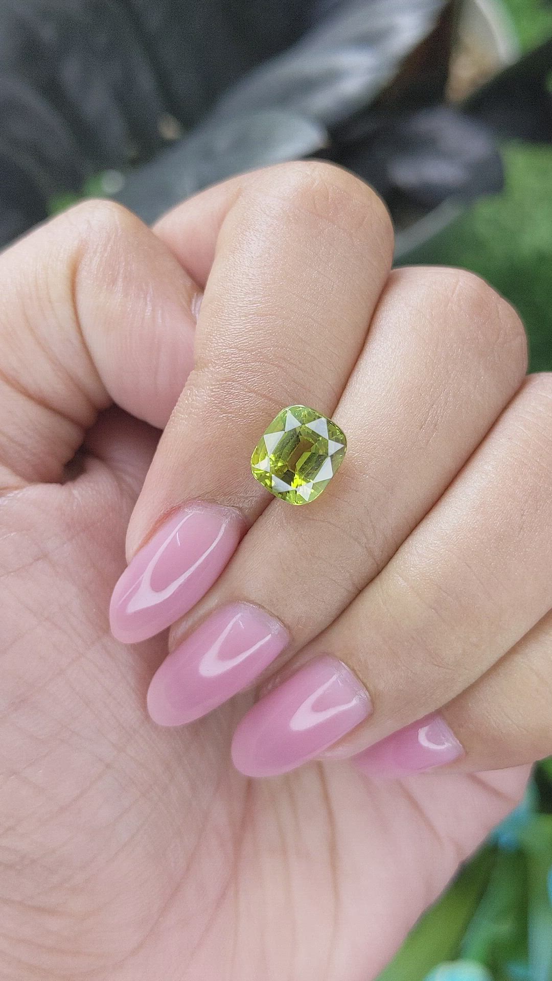 3.43 Ct. Yellowish Green Chrysoberyl from Tanzania Size Video
