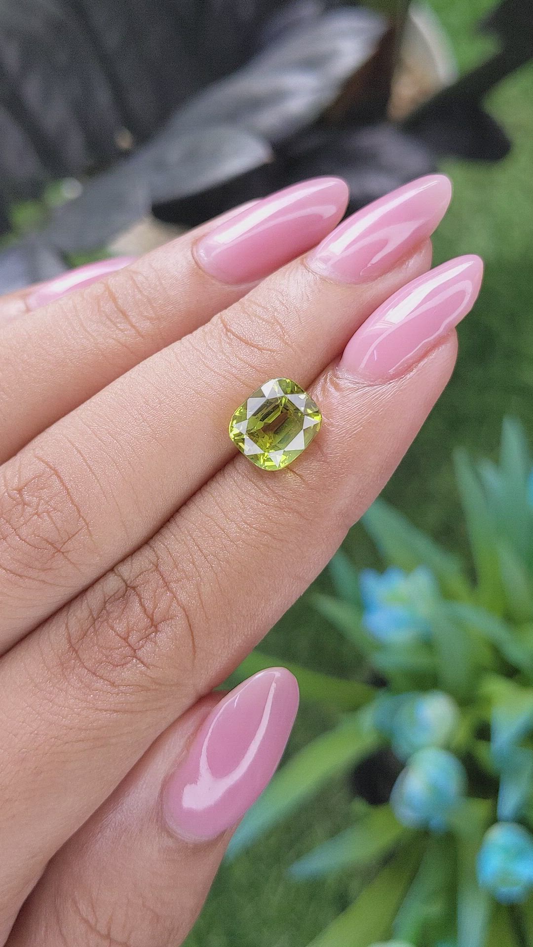 3.43 Ct. Yellowish Green Chrysoberyl from Tanzania Size Video