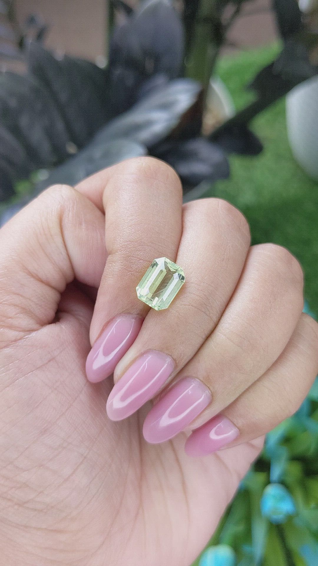 3.69 Ct. Yellowish Green Chrysoberyl from Tanzania Size Video