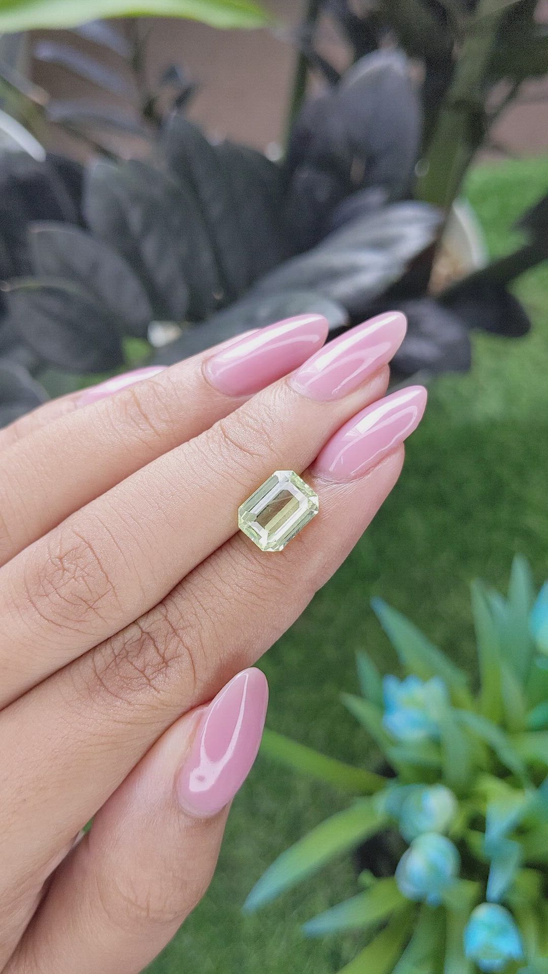 3.69 Ct. Yellowish Green Chrysoberyl from Tanzania Size Video