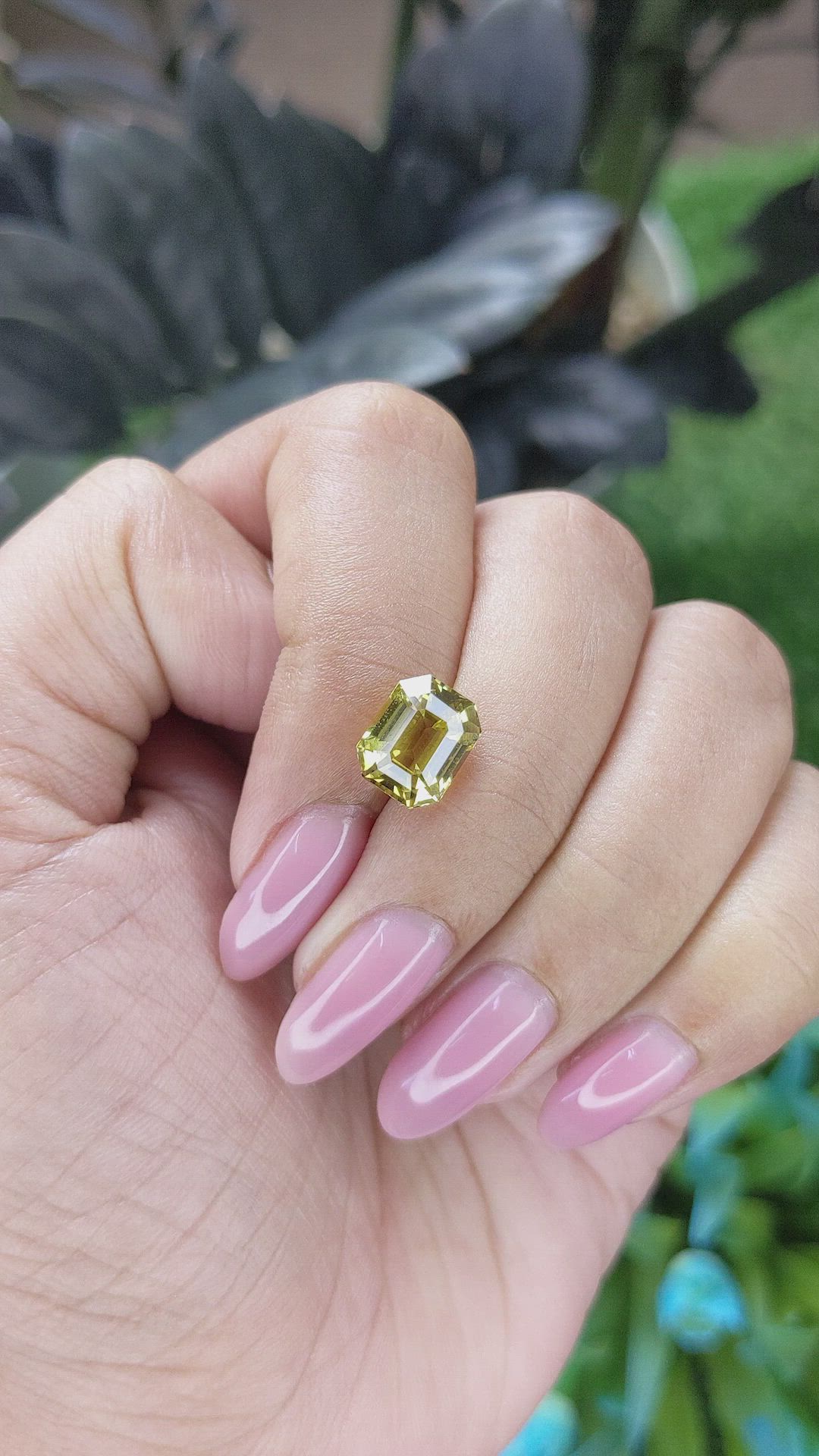 3.91 Ct. Greenish Yellow Chrysoberyl from Tanzania Size Video