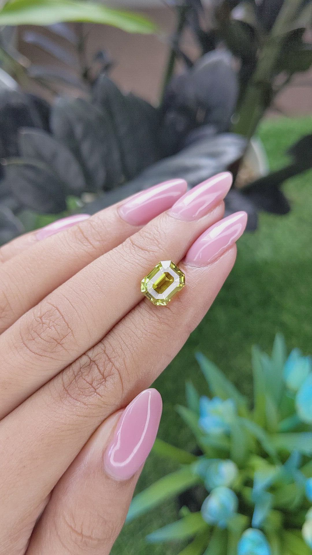 3.91 Ct. Greenish Yellow Chrysoberyl from Tanzania Size Video