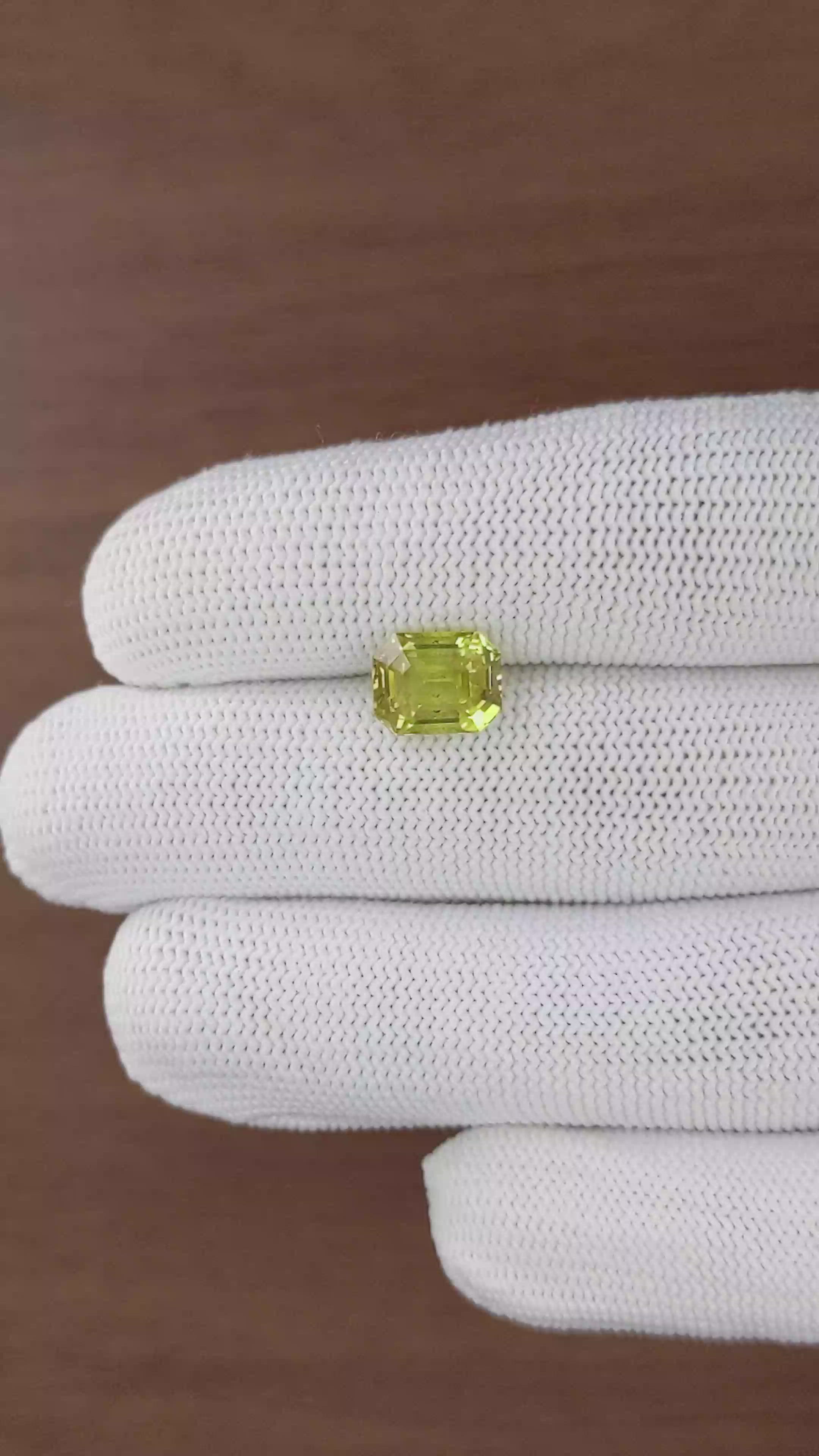 3.91 Ct. Greenish Yellow Chrysoberyl from Tanzania Size Video