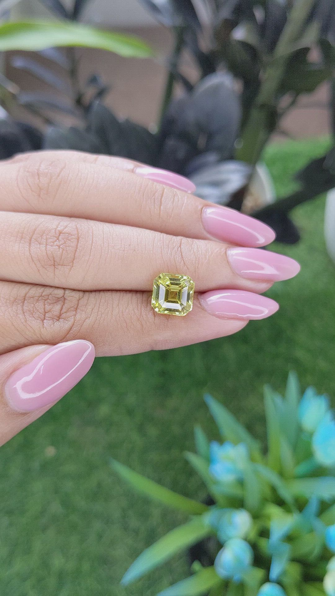4.04 Ct. Greenish Yellow Chrysoberyl from Tanzania Size Video