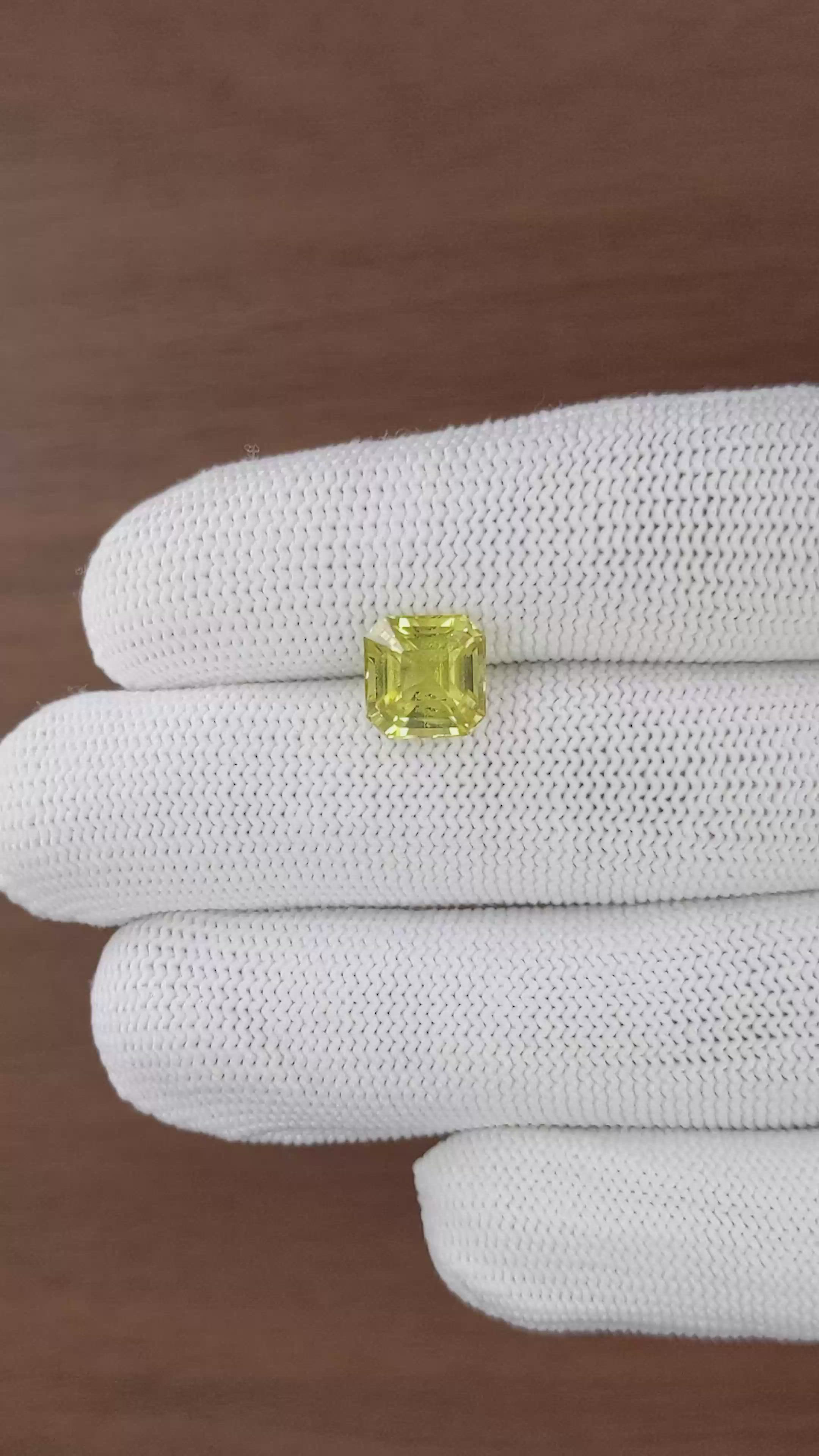 4.04 Ct. Greenish Yellow Chrysoberyl from Tanzania Size Video