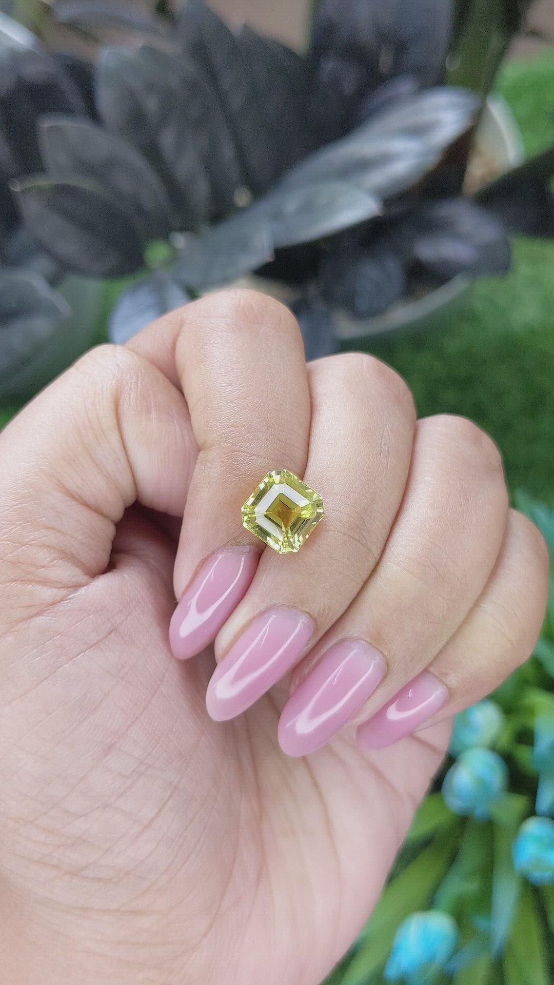 4.04 Ct. Greenish Yellow Chrysoberyl from Tanzania Size Video