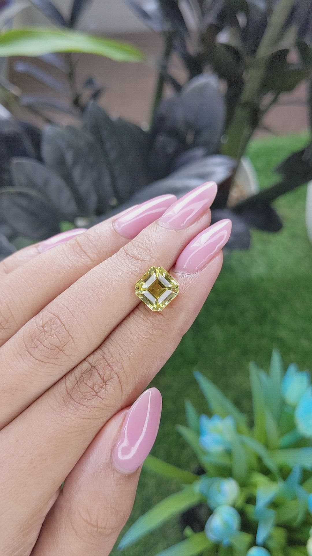4.04 Ct. Greenish Yellow Chrysoberyl from Tanzania Size Video