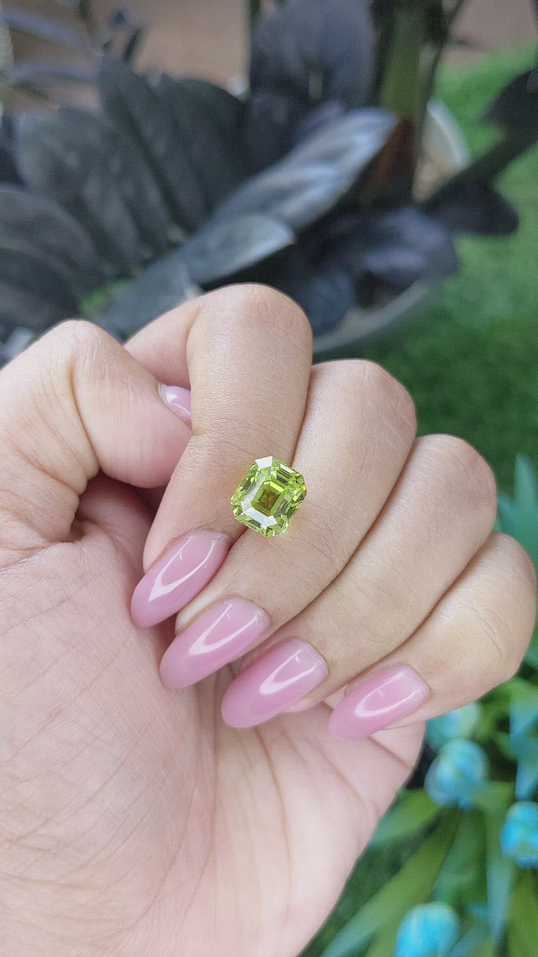 5.05 Ct. Yellowish Green Chrysoberyl from Tanzania Size Video