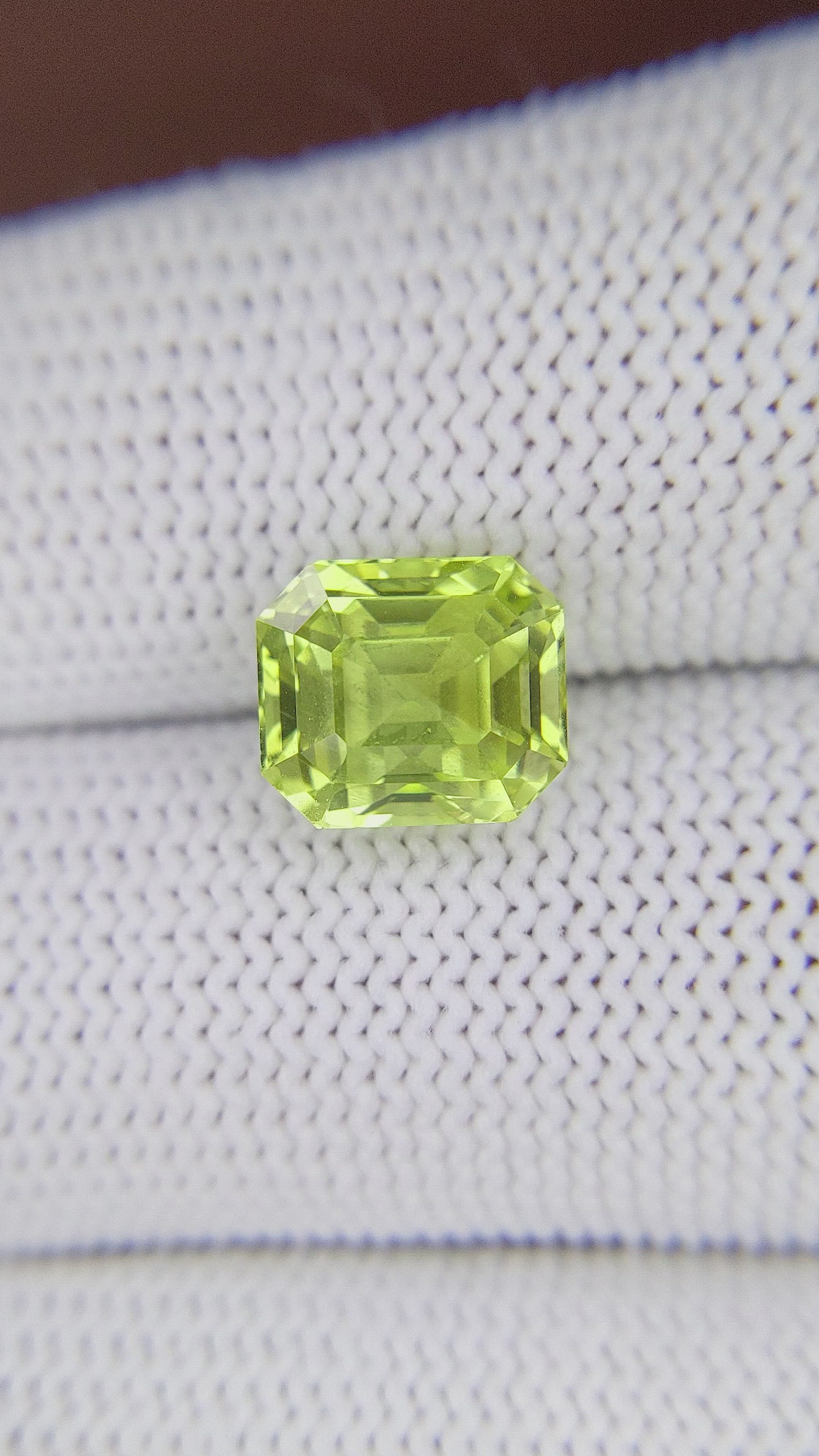 5.05 Ct. Yellowish Green Chrysoberyl from Tanzania Size Video