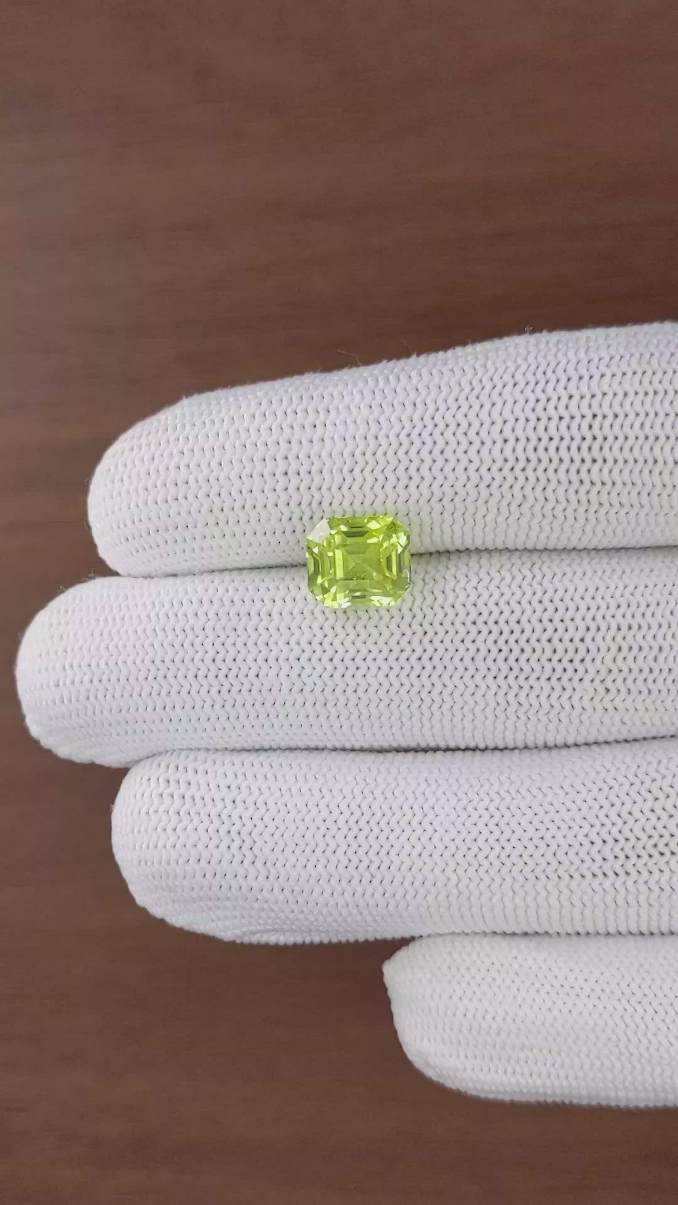 5.05 Ct. Yellowish Green Chrysoberyl from Tanzania Size Video