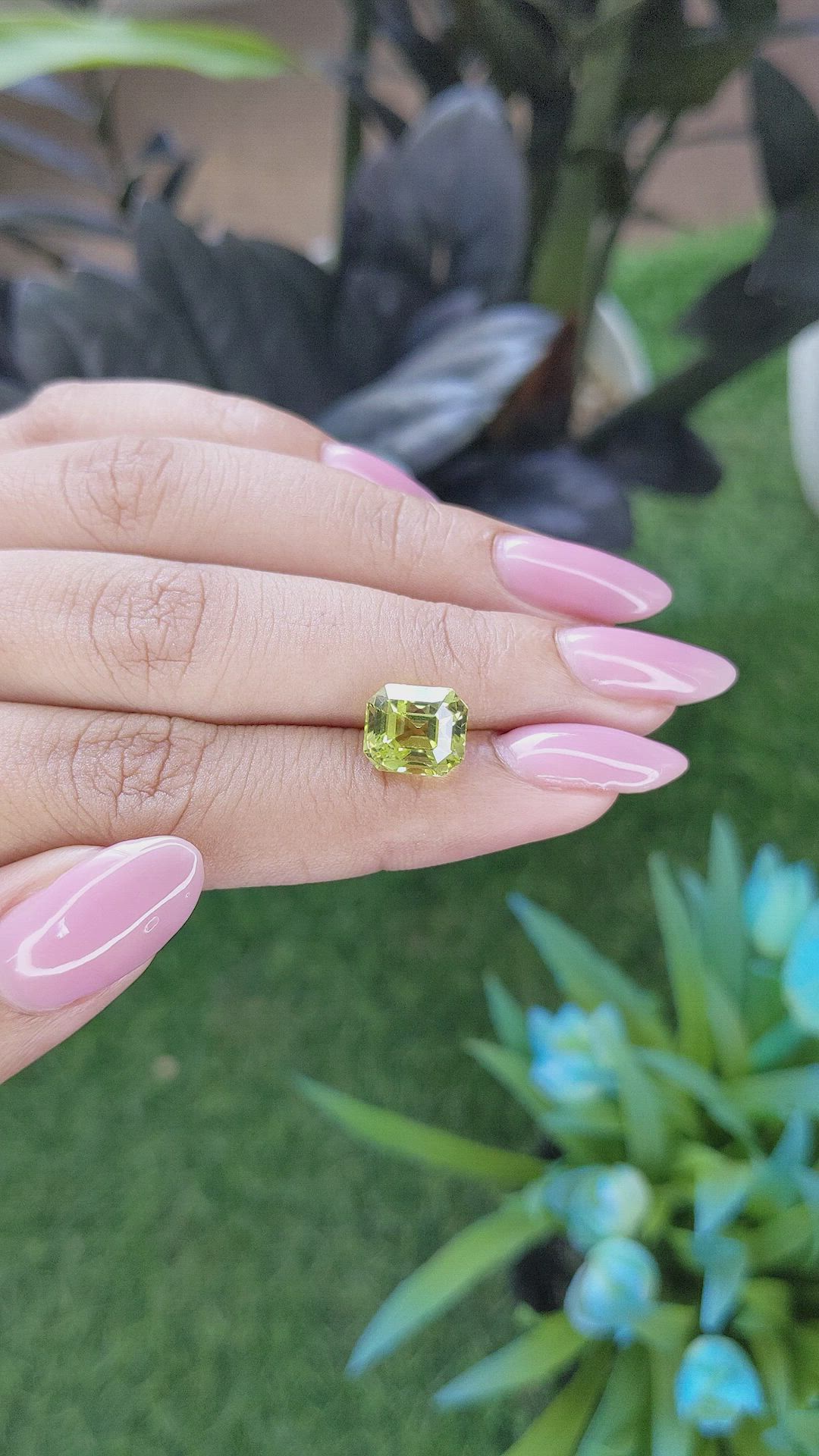5.05 Ct. Yellowish Green Chrysoberyl from Tanzania Size Video