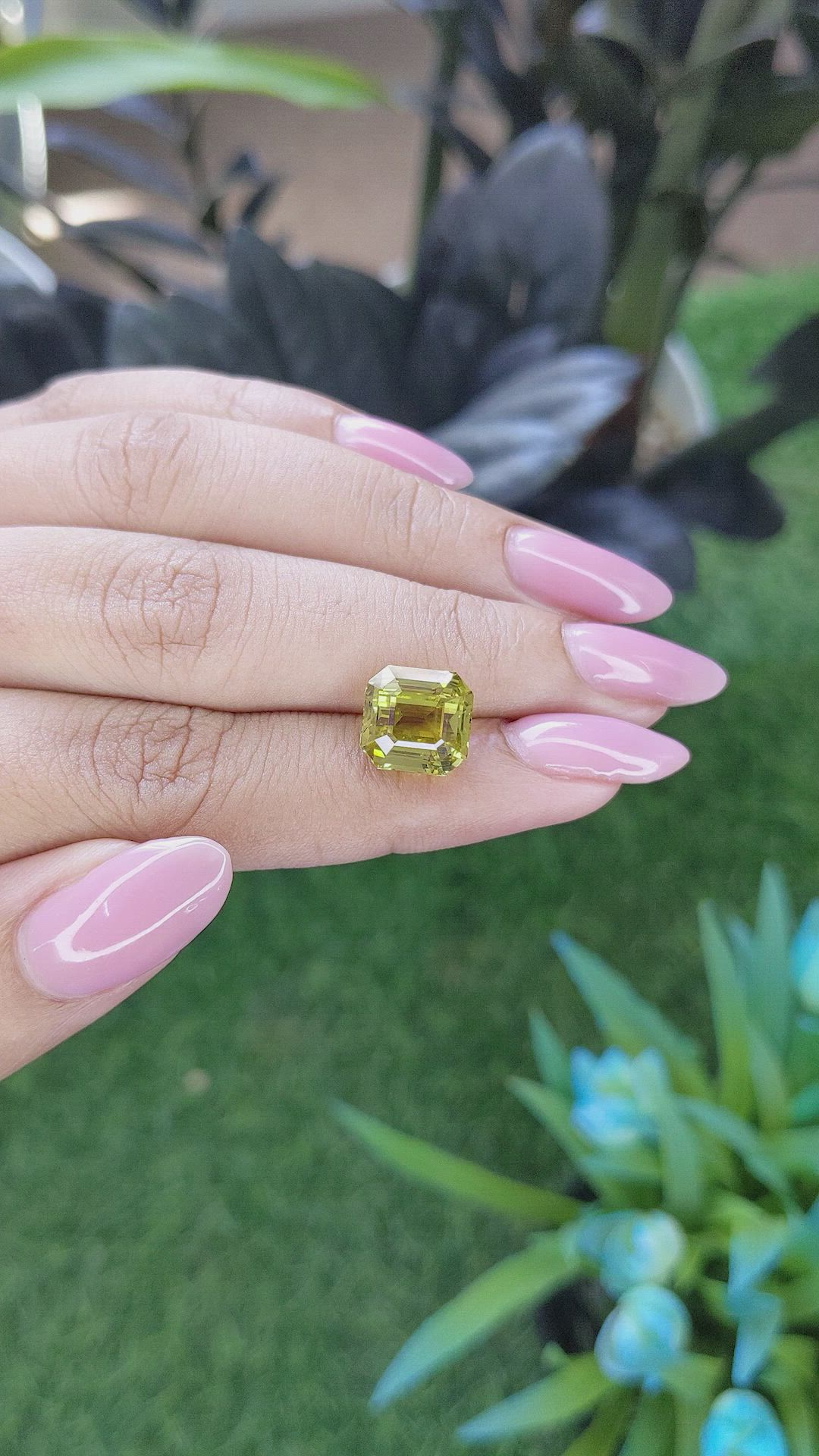 7.15 Ct. Greenish Yellow Chrysoberyl from Tanzania Size Video