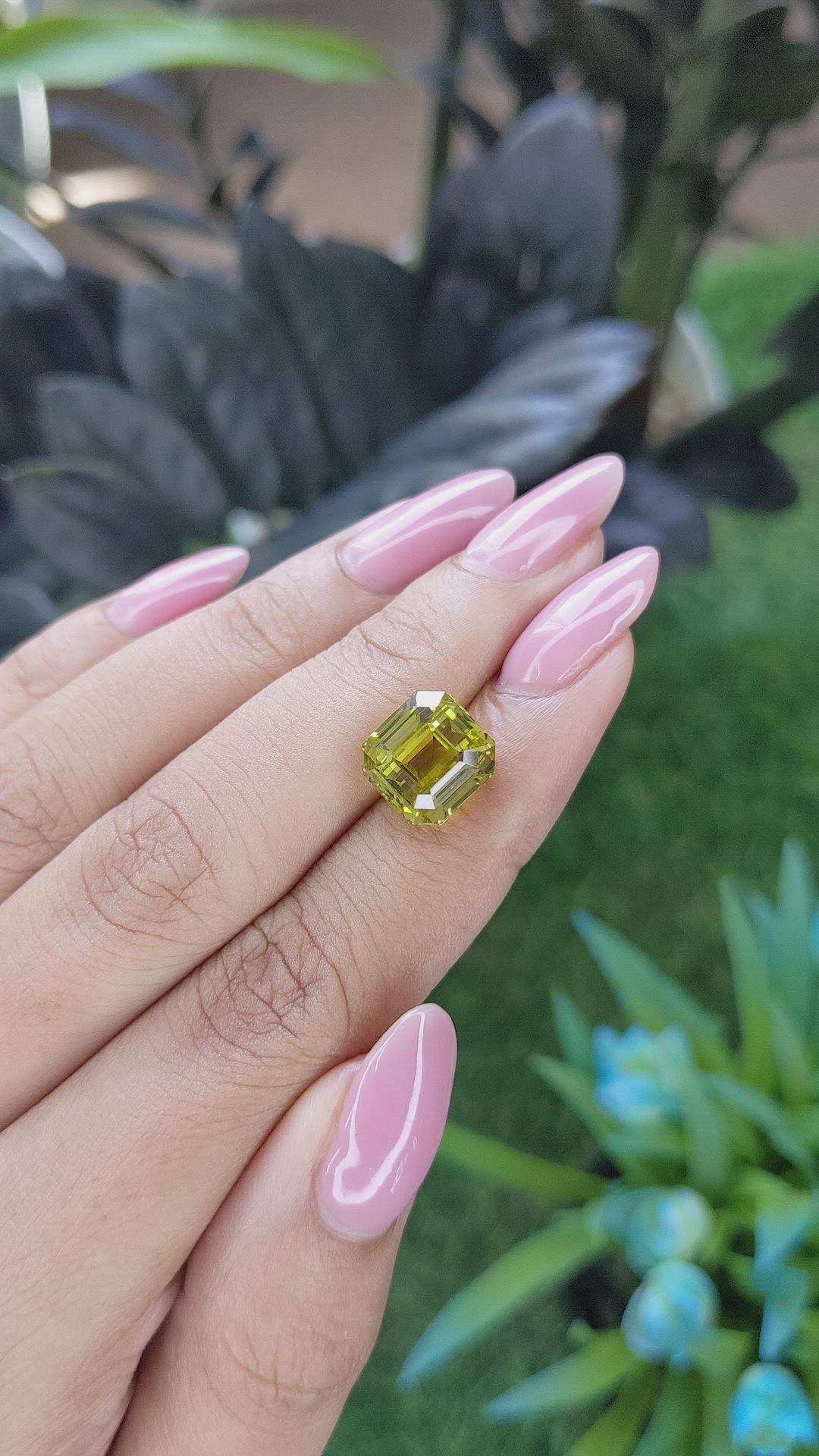 7.15 Ct. Greenish Yellow Chrysoberyl from Tanzania Size Video