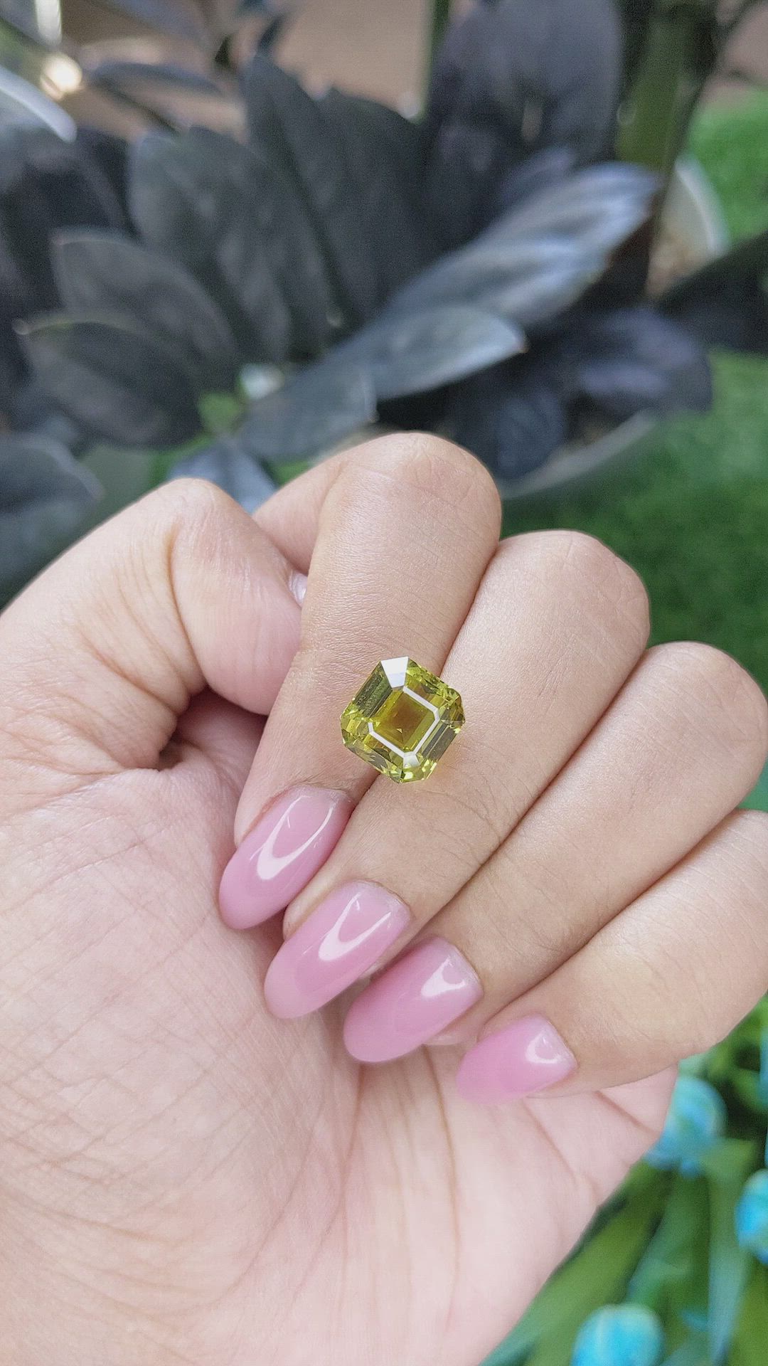 7.15 Ct. Greenish Yellow Chrysoberyl from Tanzania Size Video