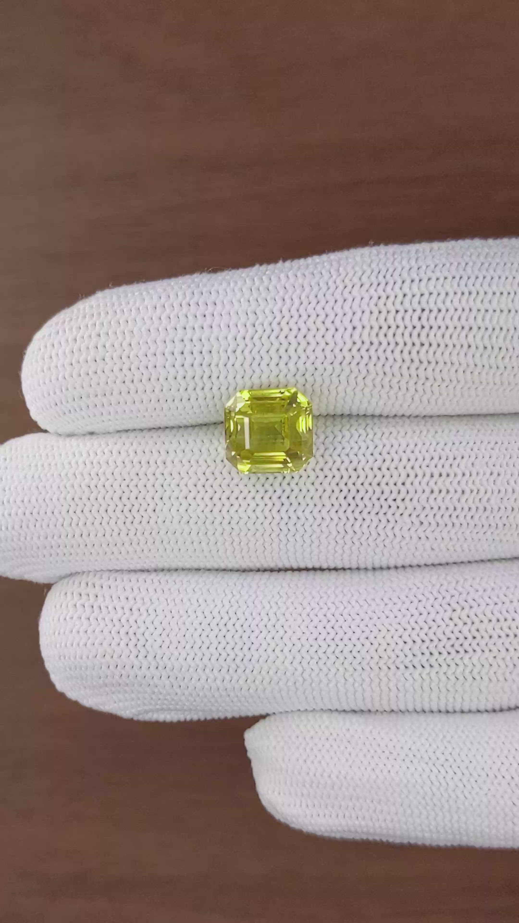 7.15 Ct. Greenish Yellow Chrysoberyl from Tanzania Size Video