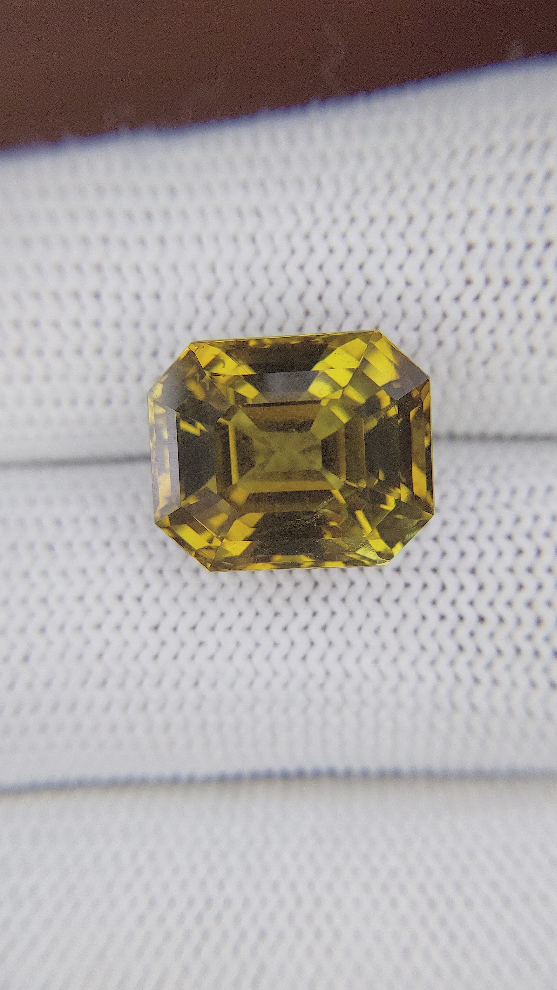 14.34 Ct. Greenish Yellow Chrysoberyl from Tanzania Size Video