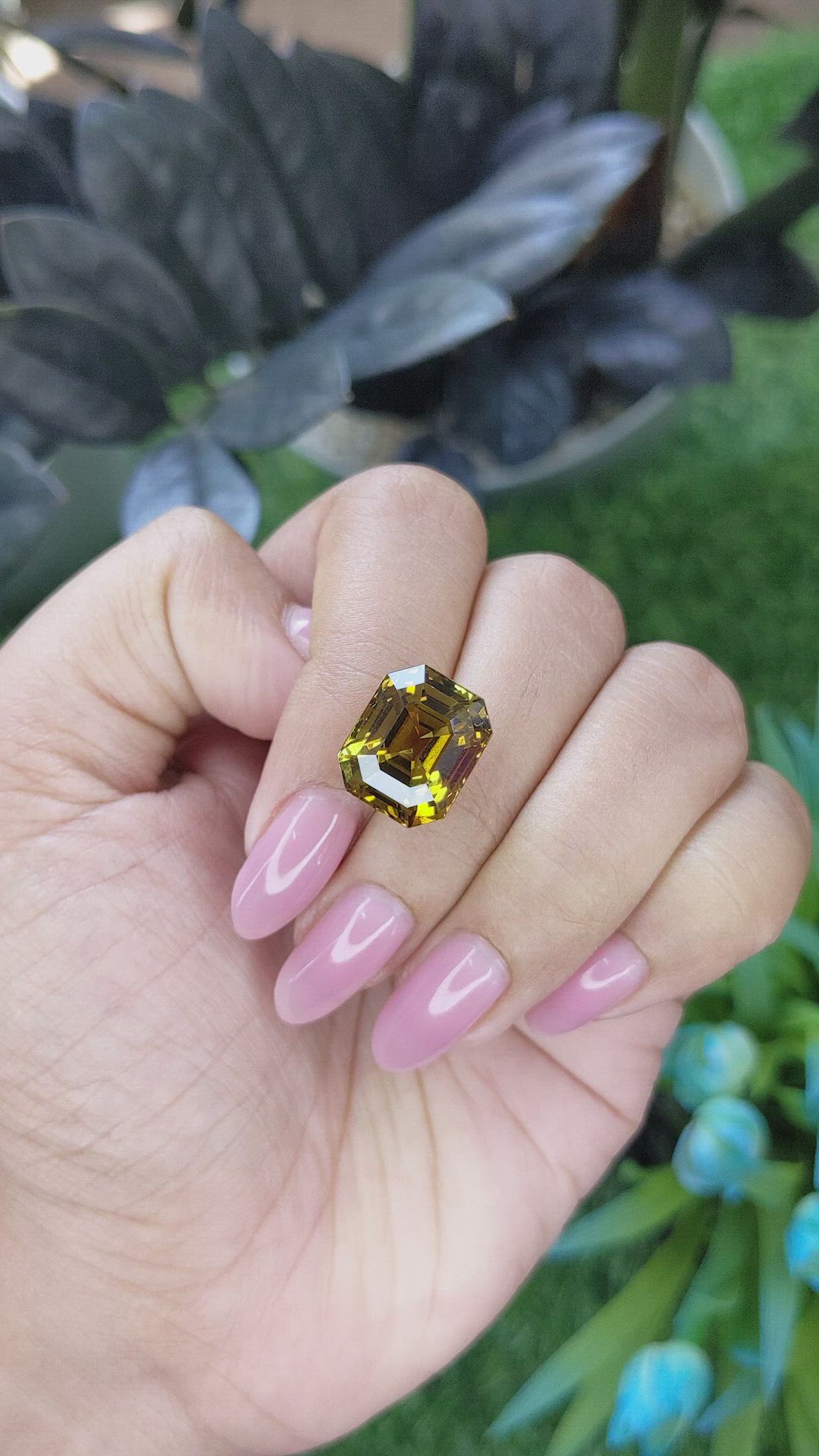 14.34 Ct. Greenish Yellow Chrysoberyl from Tanzania Size Video