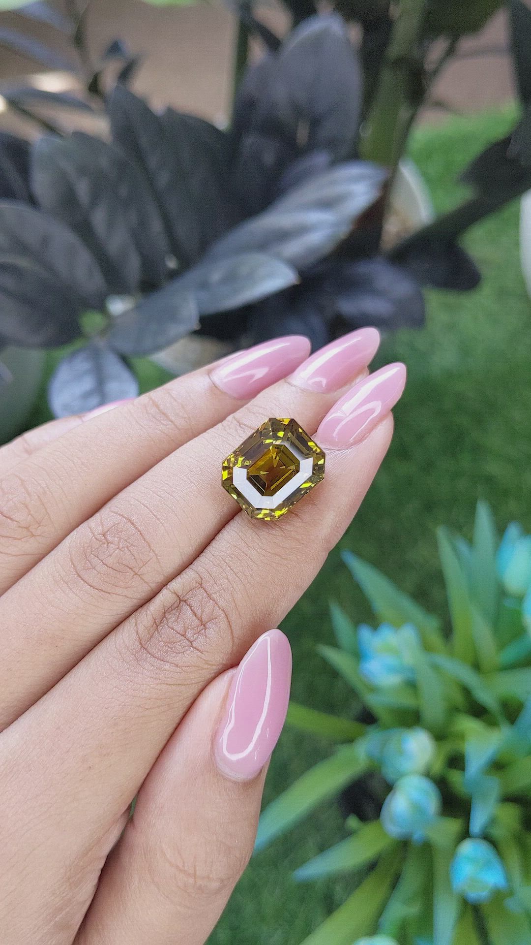 14.34 Ct. Greenish Yellow Chrysoberyl from Tanzania Size Video