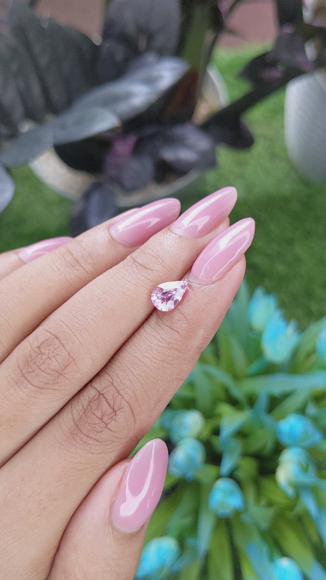 1.31 Ct. Pink Spinel from Madagascar Size Video